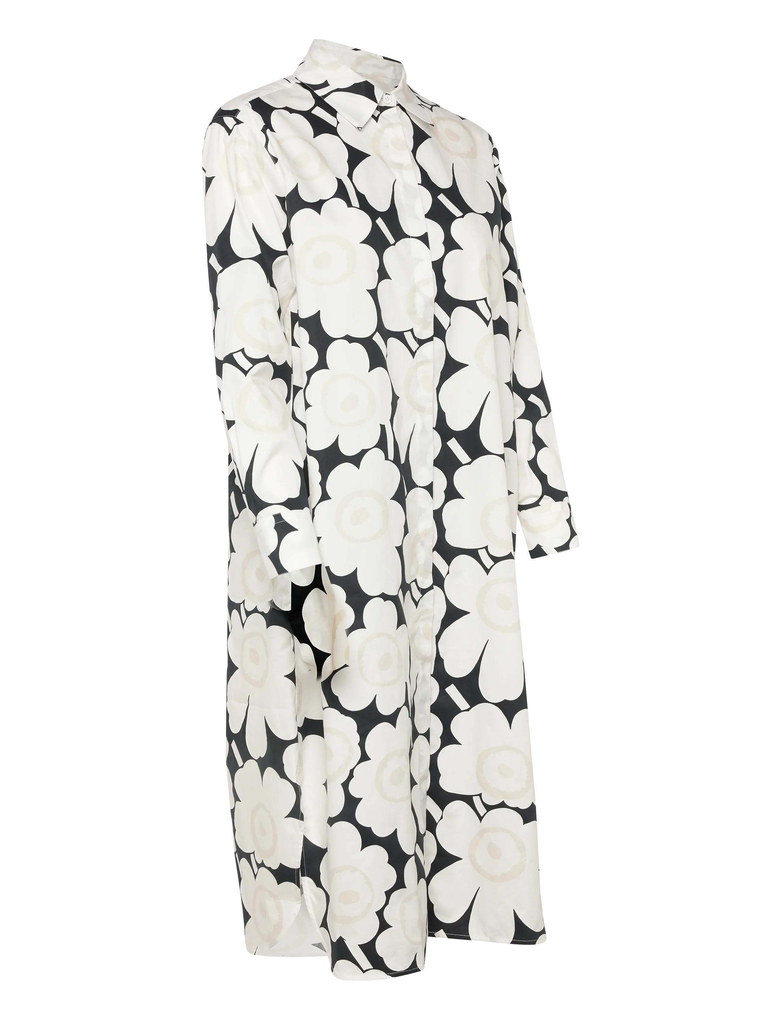 Marimekko - RUNOELMA UNIKKO - hemdkleider - white, black, light grey - 3