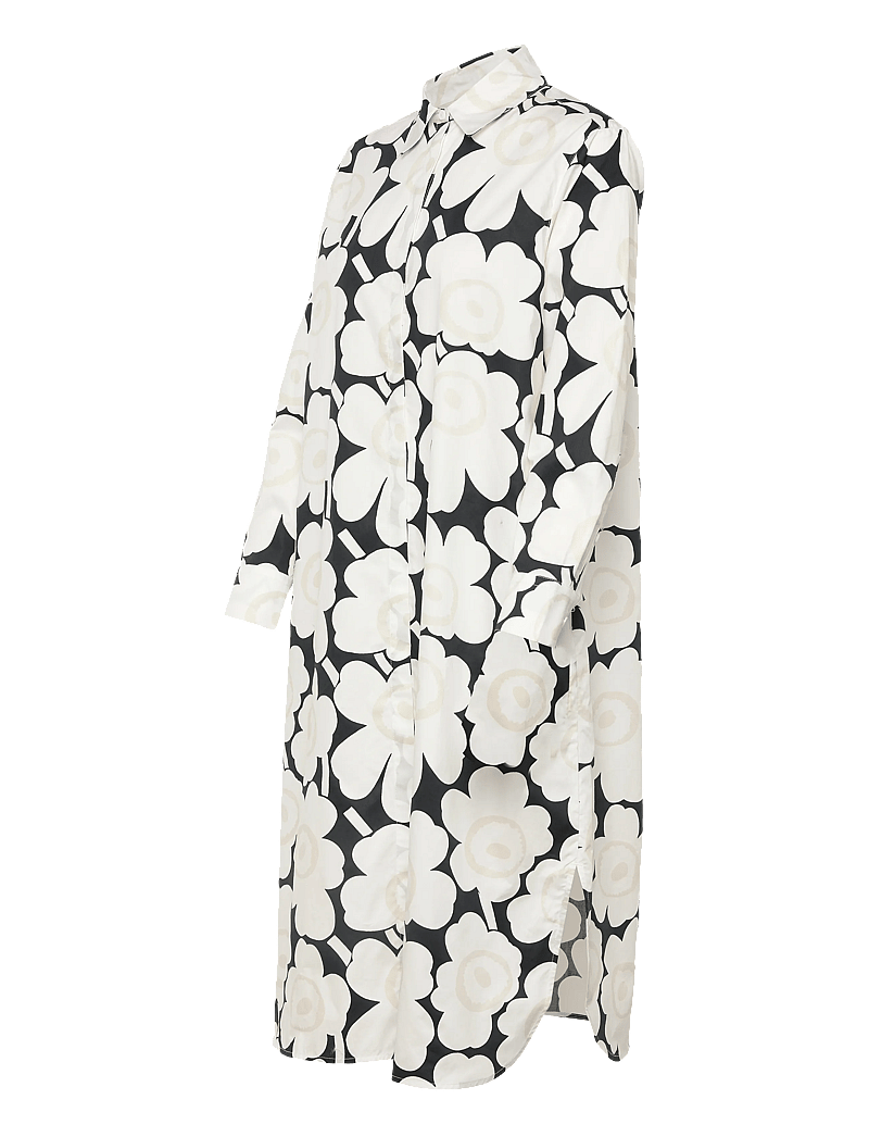 Marimekko - RUNOELMA UNIKKO - shirt dresses - white, black, light grey - 4
