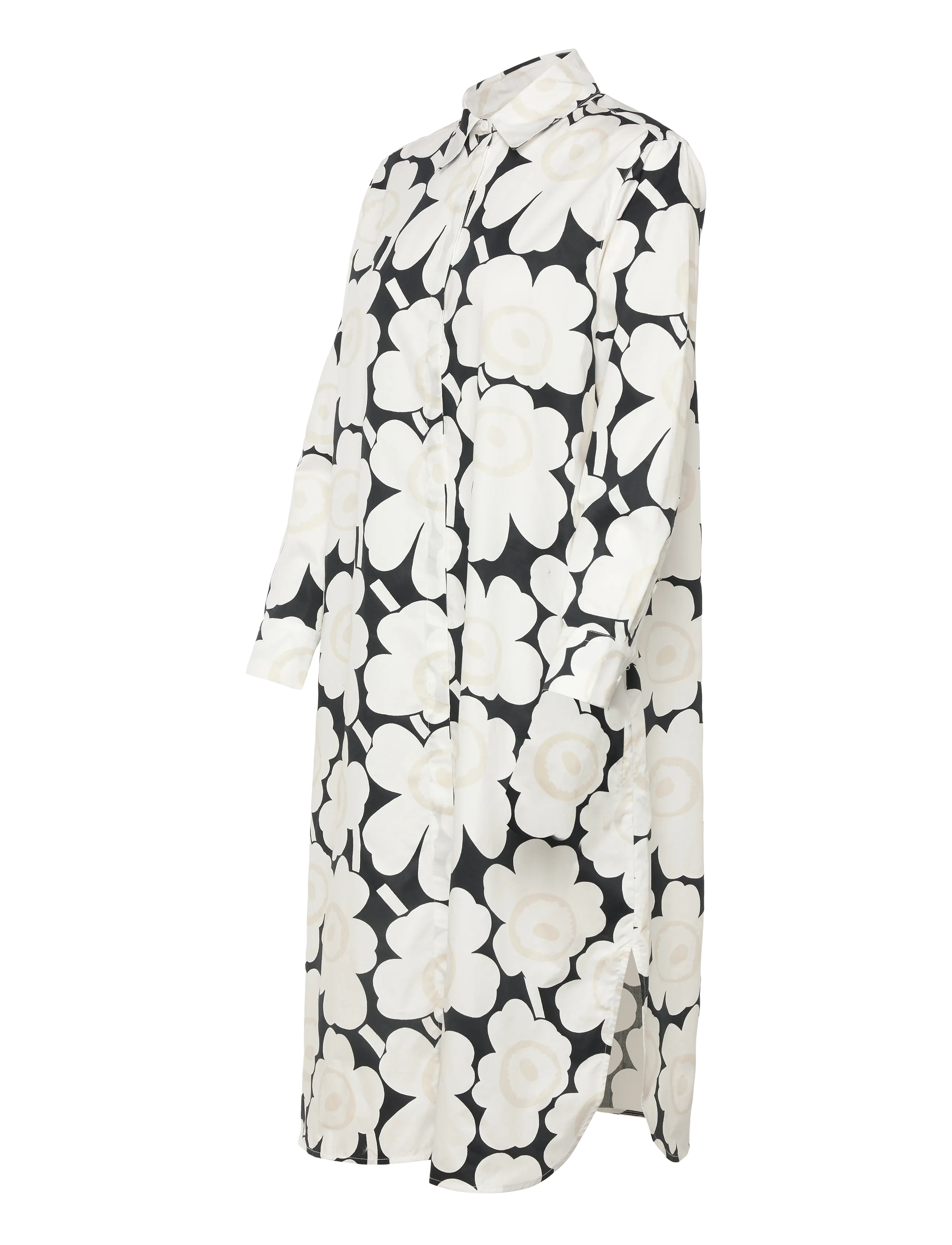 Marimekko - RUNOELMA UNIKKO - hemdkleider - white, black, light grey - 4