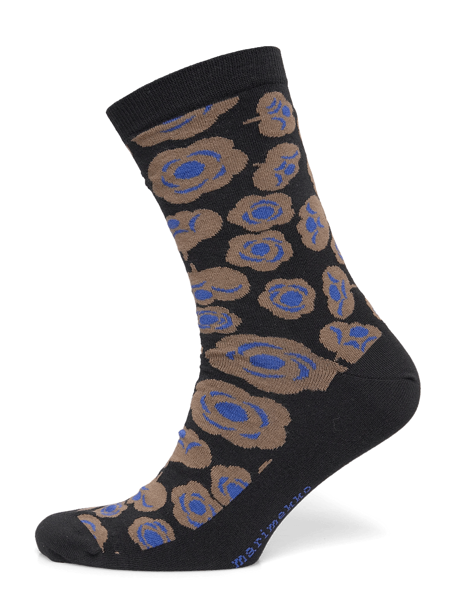 Marimekko - LINJAUS TUMMA - normale socken - black, brown, blue - 0