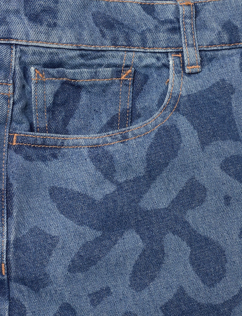 Marimekko - MARIDENIM RUUDUT KUKKA - denimnederdele - used indigo - 5