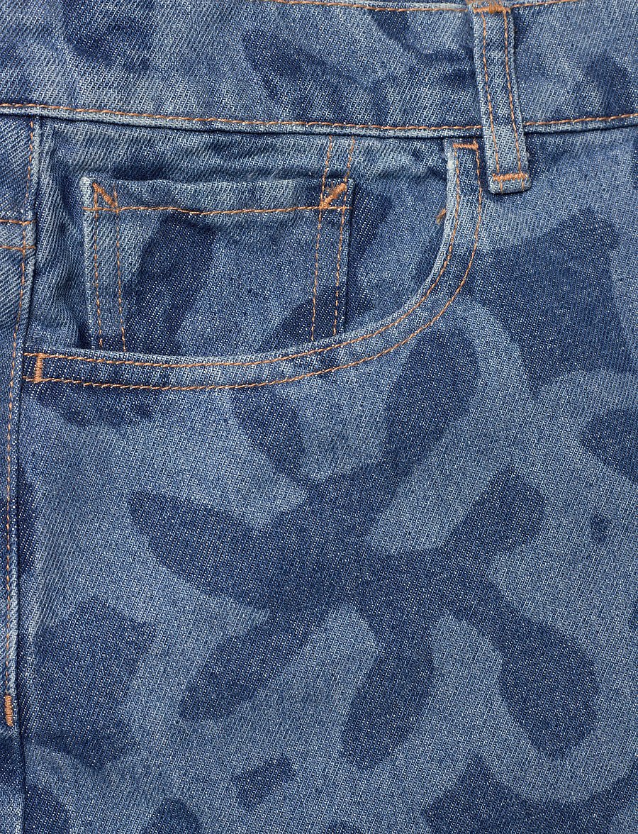 Marimekko - MARIDENIM RUUDUT KUKKA - kurze röcke - used indigo - 5