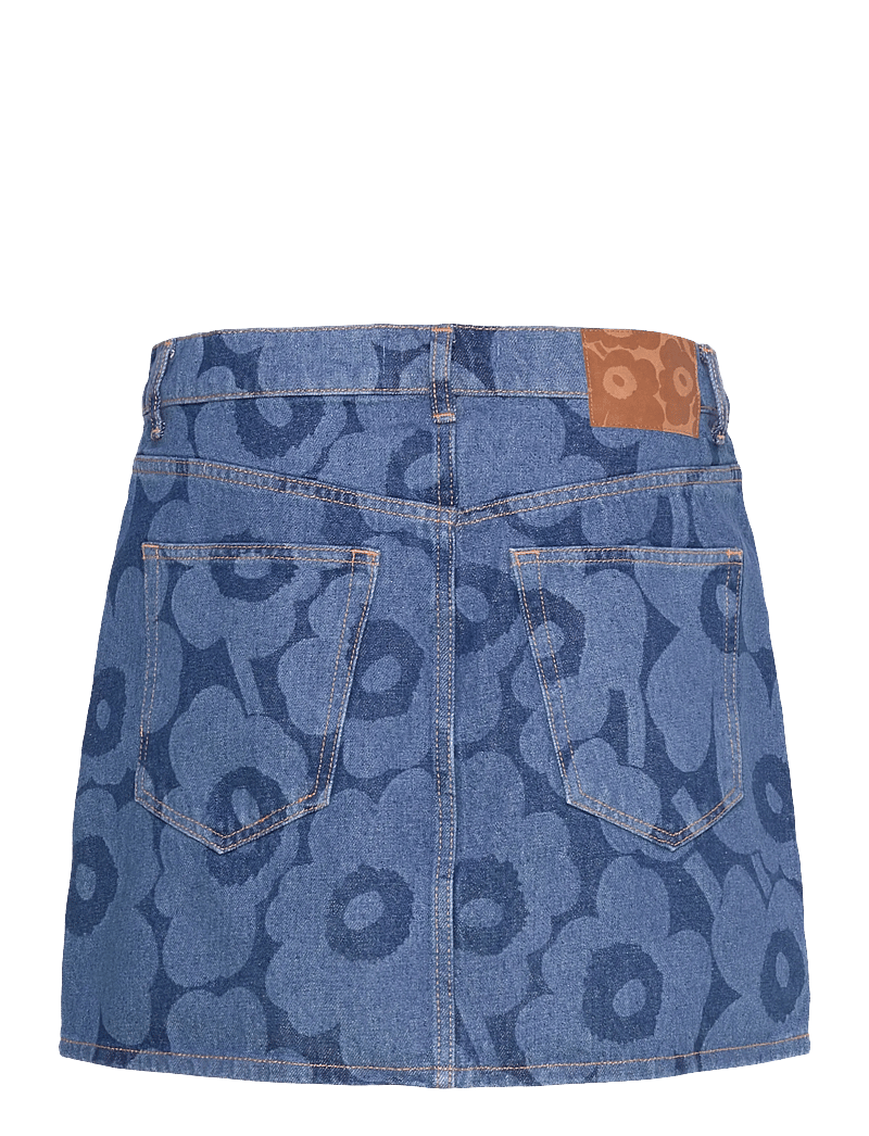 Marimekko - MARIDENIM RUUDUT UNIKKO - jeanskjolar - mid indigo - 2