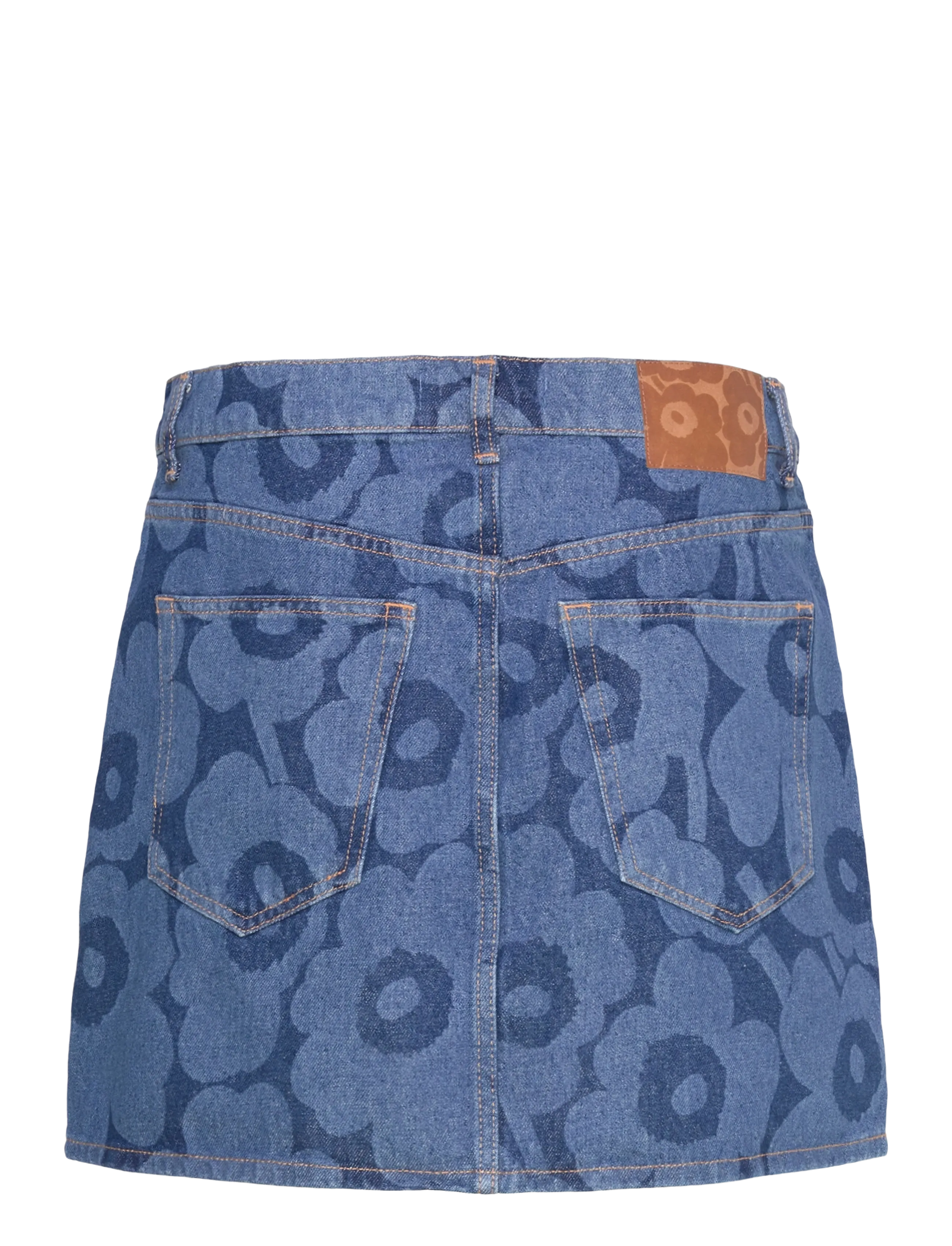 Marimekko - MARIDENIM RUUDUT UNIKKO - jeanskjolar - mid indigo - 2