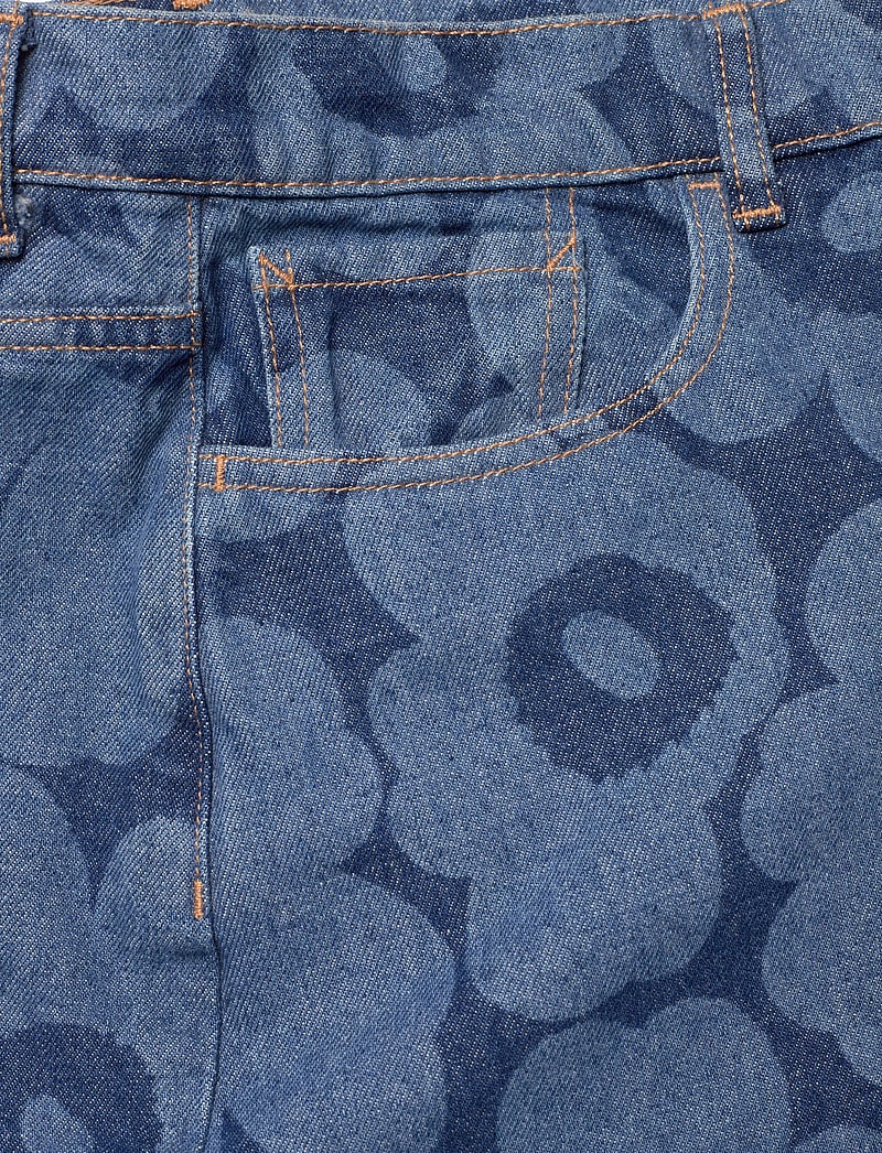 Marimekko - MARIDENIM RUUDUT UNIKKO - jeanskjolar - mid indigo - 5