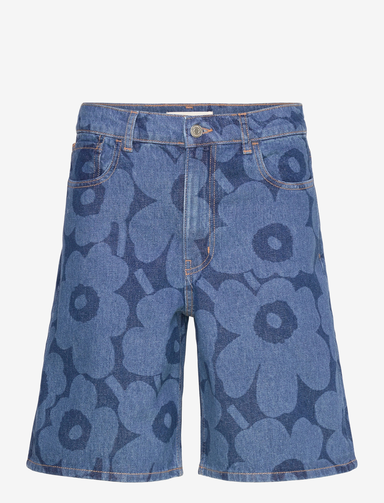 Marimekko - MARIDENIM MARSSI UNIKKO - jeansshorts - mid indigo - 1