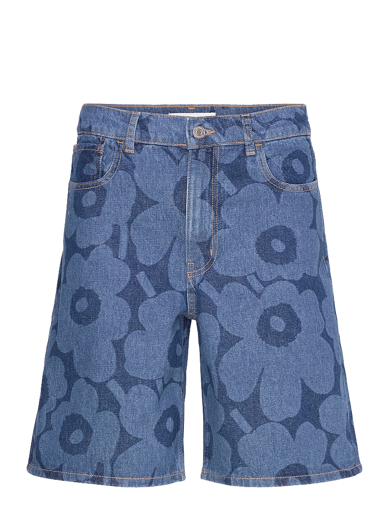Marimekko - MARIDENIM MARSSI UNIKKO - jeansshorts - mid indigo - 1