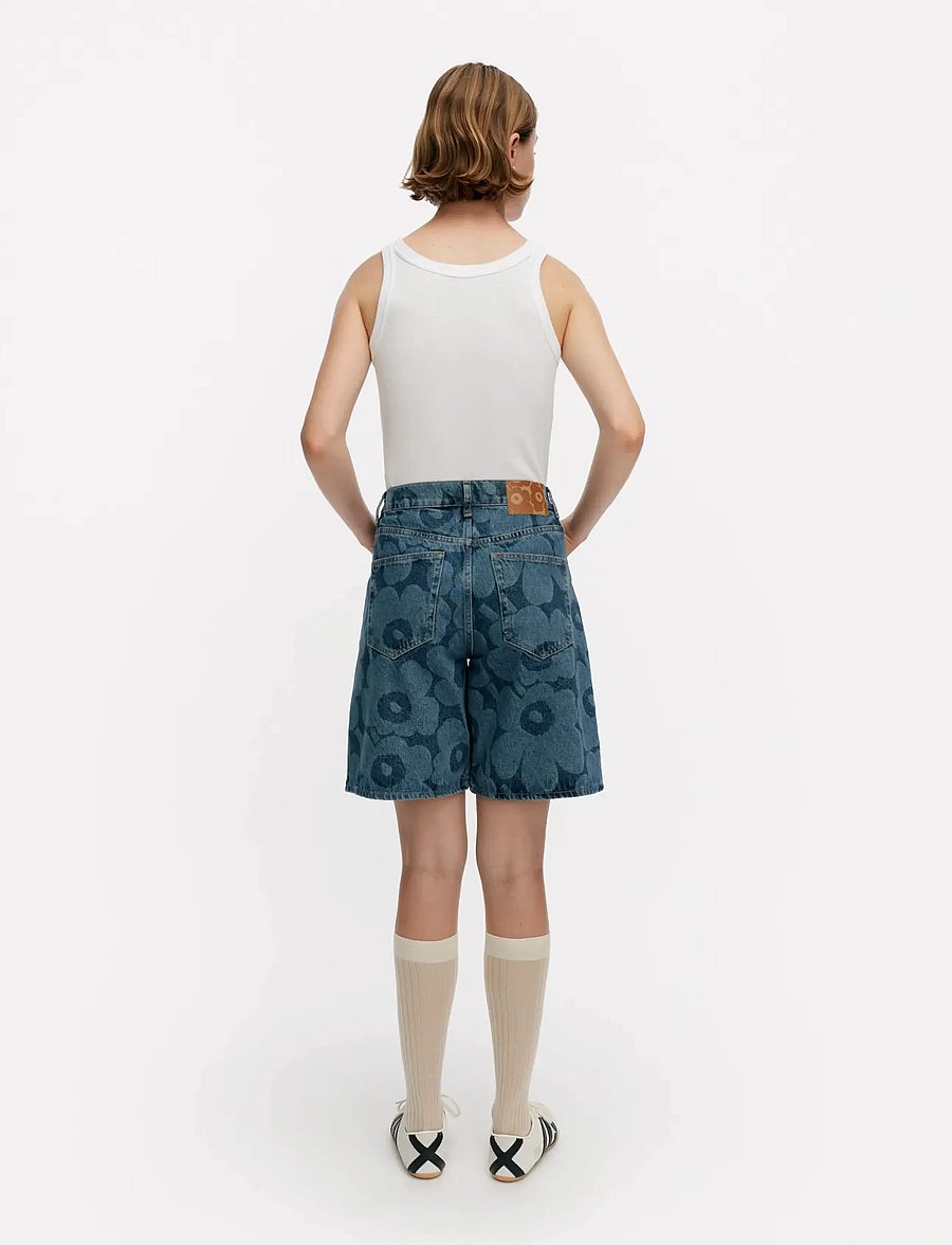 Marimekko - MARIDENIM MARSSI UNIKKO - jeansshorts - mid indigo - 3