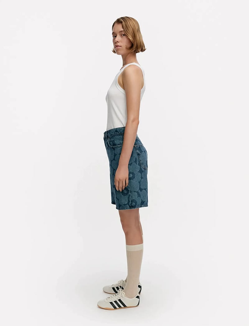 Marimekko - MARIDENIM MARSSI UNIKKO - jeansshorts - mid indigo - 4