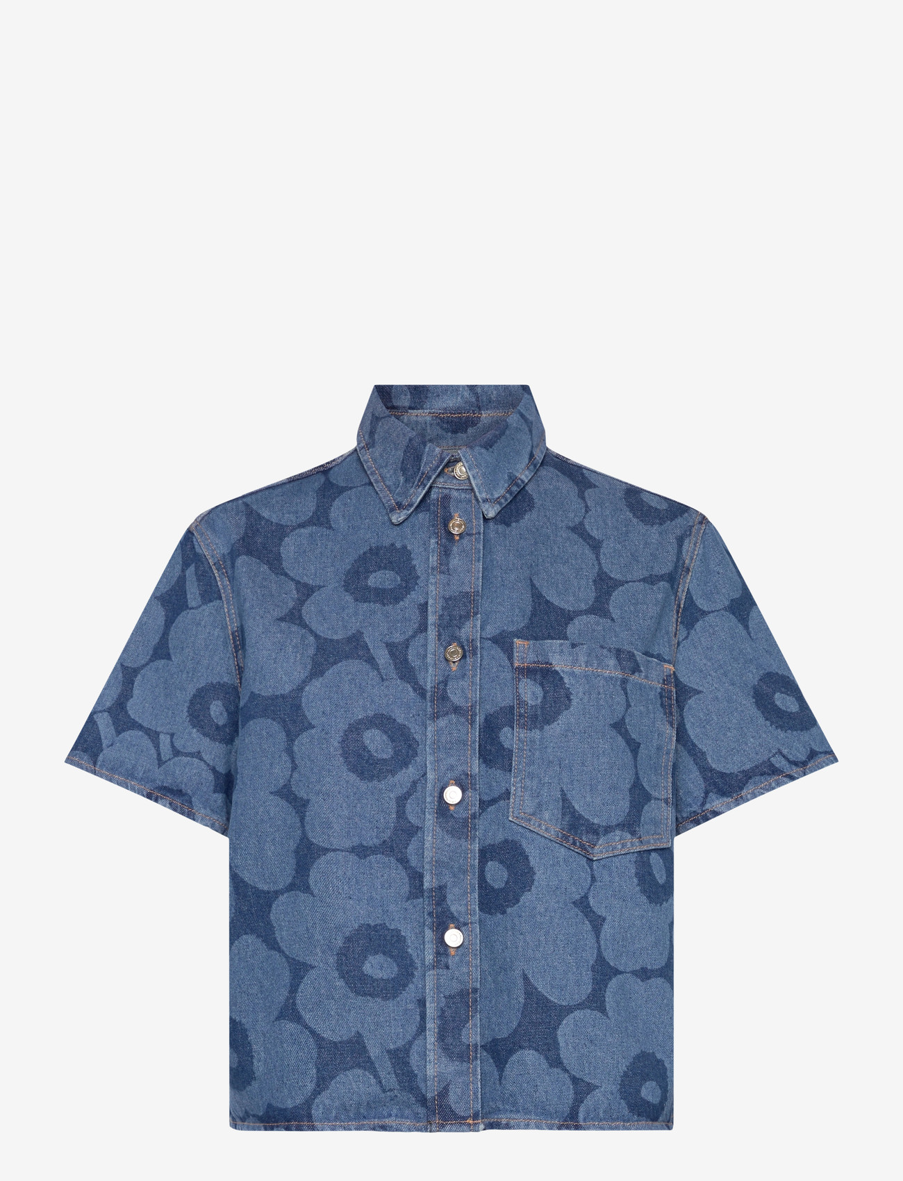 Marimekko - MARIDENIM KUVATA UNIKKO - jeanshemden - mid indigo - 1