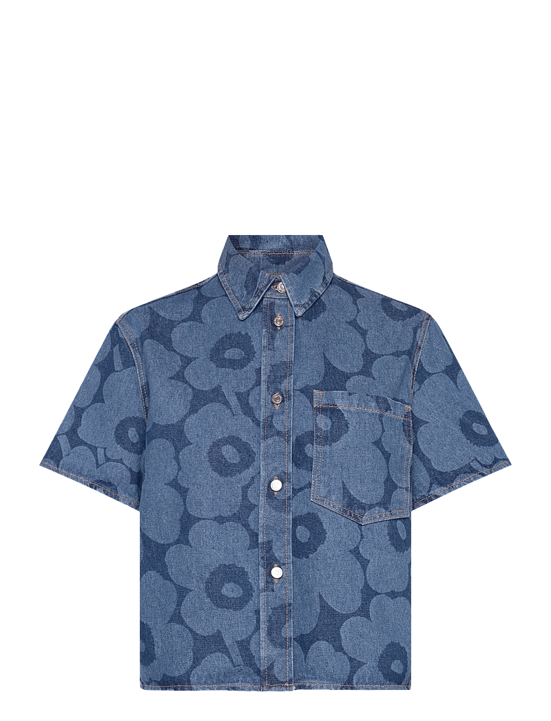 Marimekko - MARIDENIM KUVATA UNIKKO - jeanshemden - mid indigo - 1