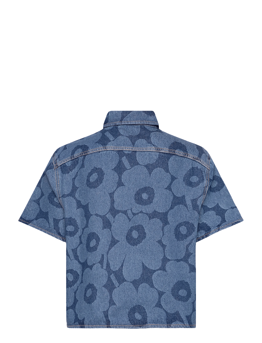 Marimekko - MARIDENIM KUVATA UNIKKO - jeansskjortor - mid indigo - 2