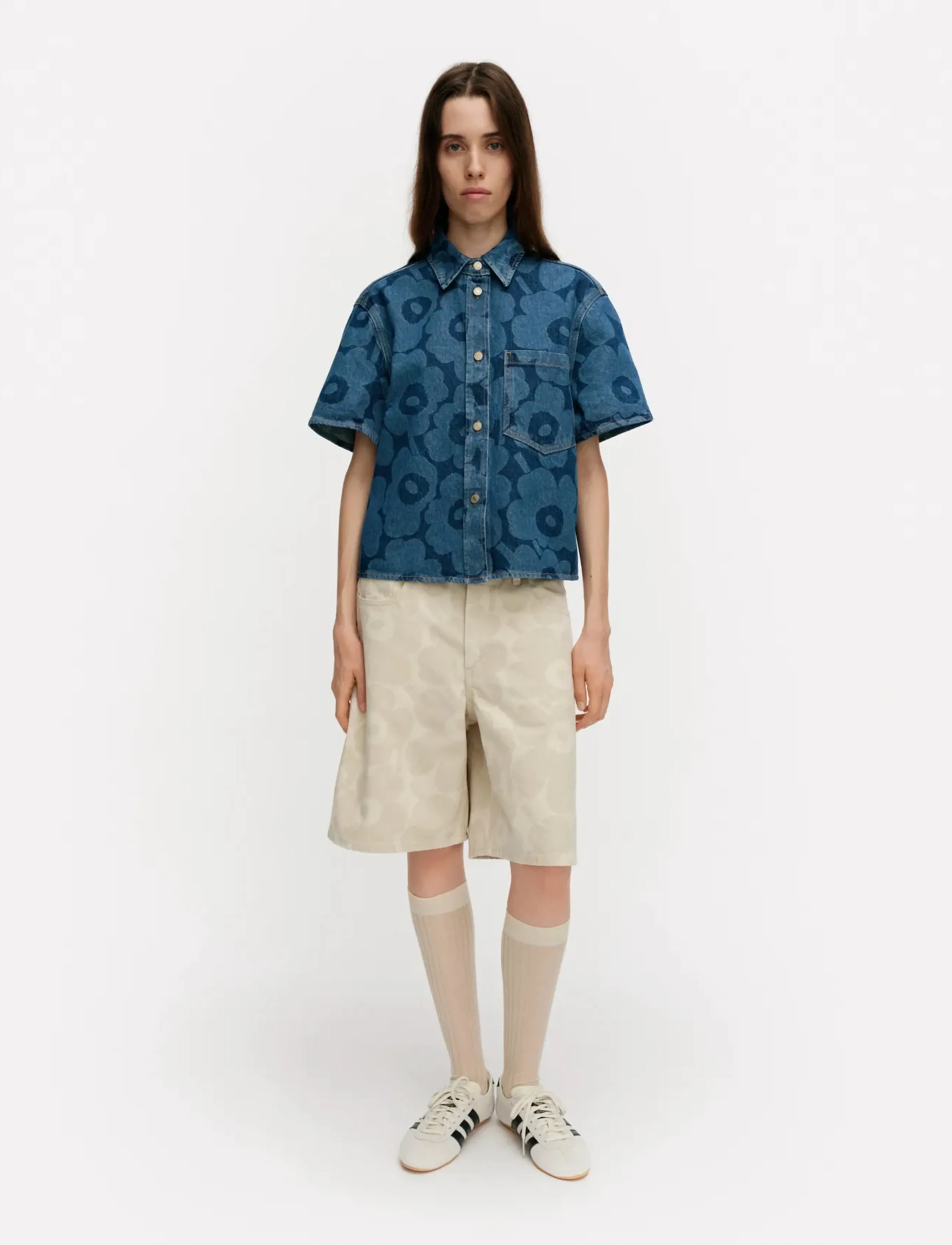 Marimekko MARIDENIM KUVATA UNIKKO - Blouses & Shirts - MID INDIGO / blue