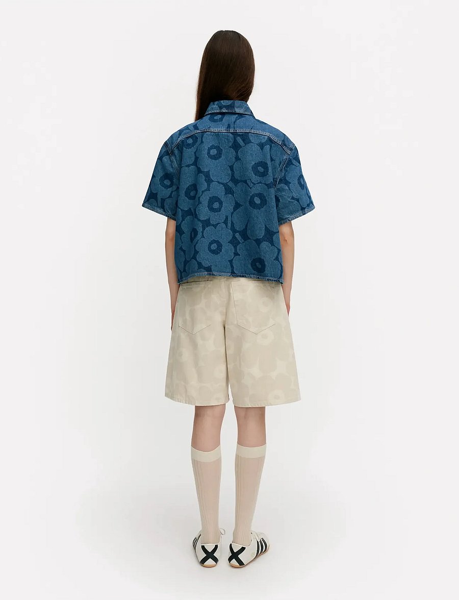 Marimekko - MARIDENIM KUVATA UNIKKO - jeansskjortor - mid indigo - 3