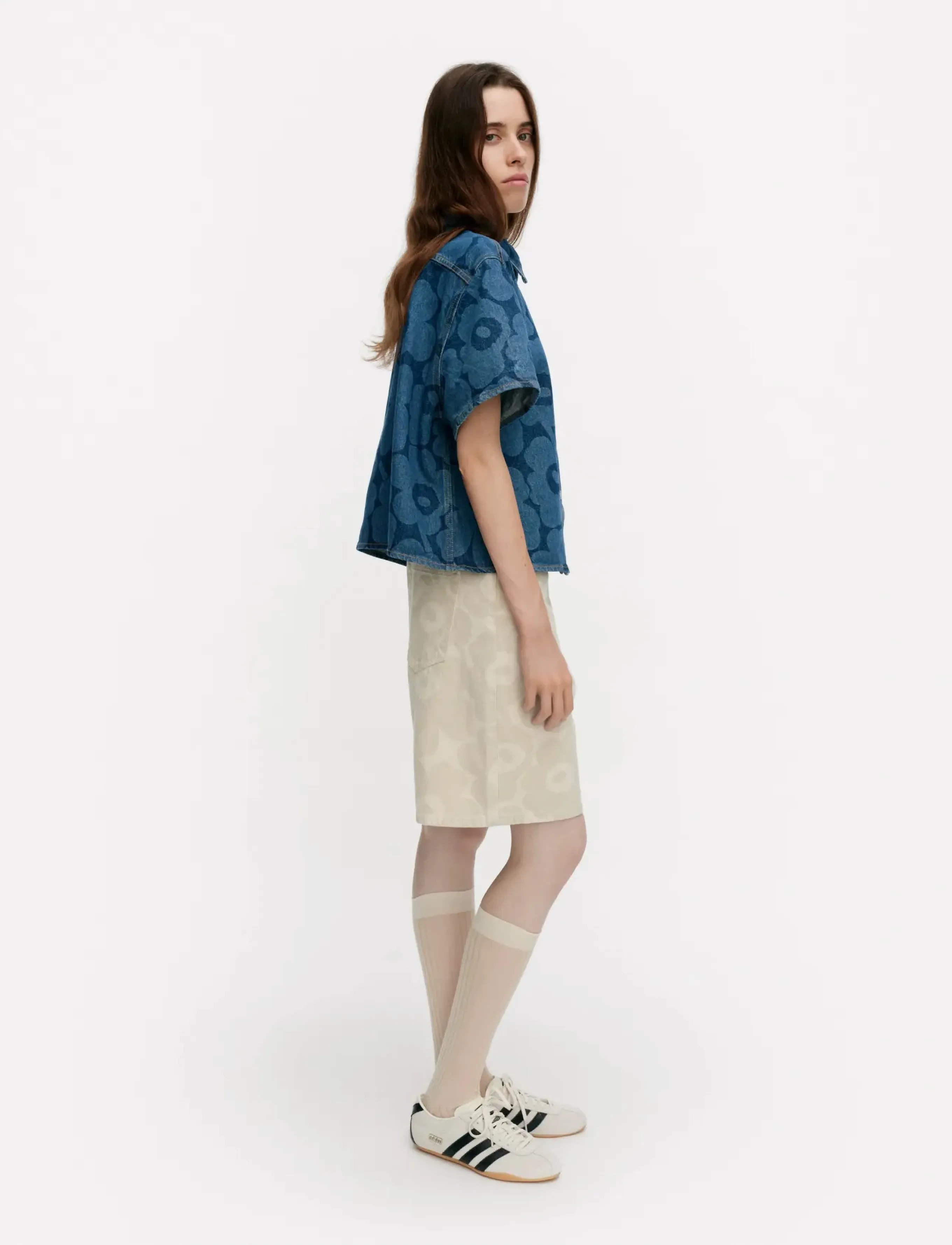 Marimekko - MARIDENIM KUVATA UNIKKO - denim shirts - mid indigo - 4