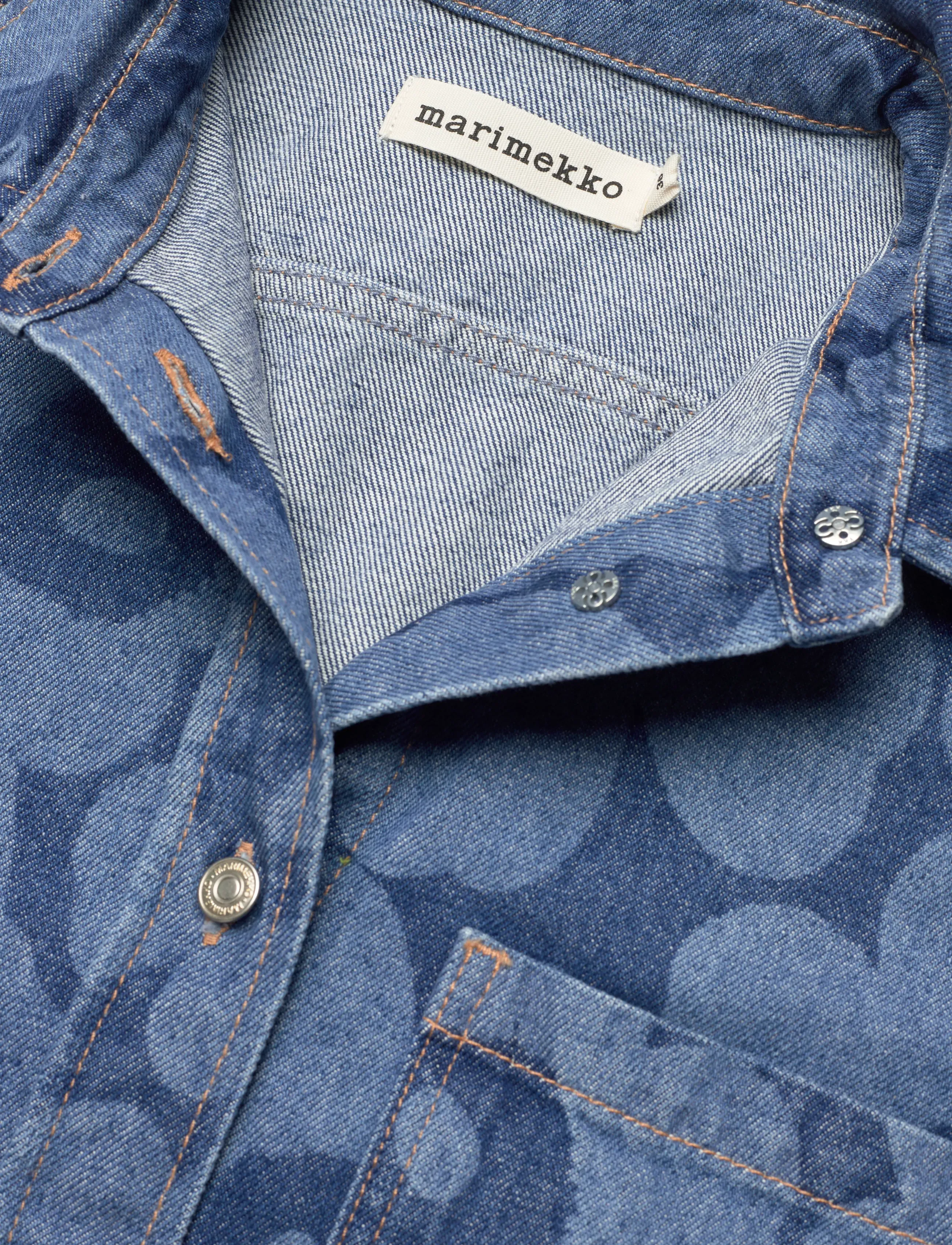 Marimekko - MARIDENIM KUVATA UNIKKO - denim shirts - mid indigo - 5