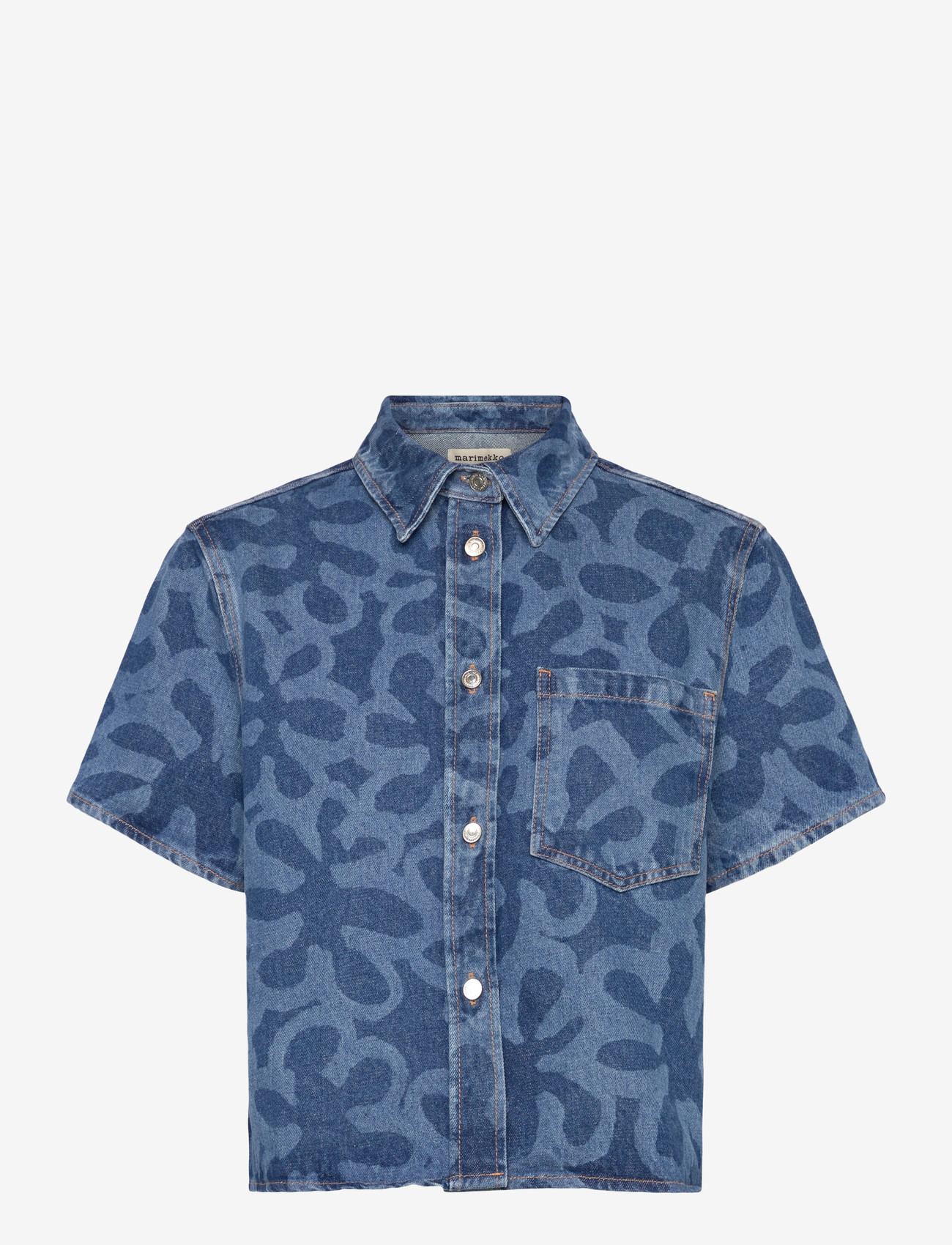 Marimekko - MARIDENIM KUVATA KUKKA - teksasärgid - used indigo - 1