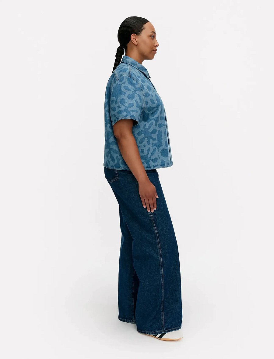 Marimekko - MARIDENIM KUVATA KUKKA - jeanshemden - used indigo - 4