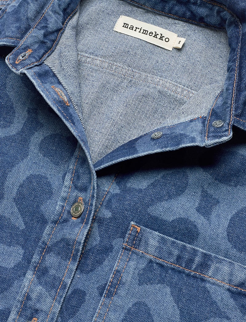 Marimekko - MARIDENIM KUVATA KUKKA - teksasärgid - used indigo - 5