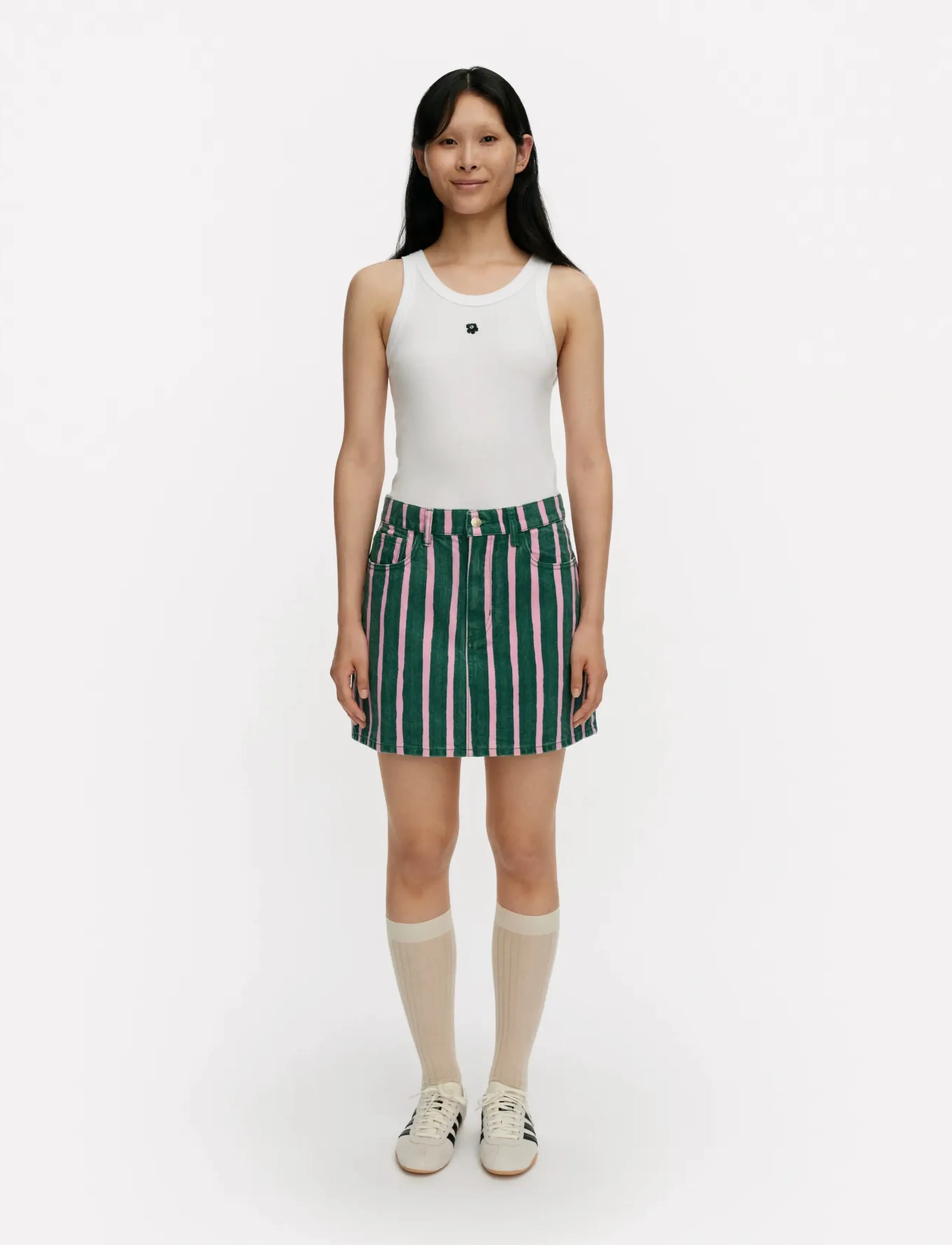 Marimekko - RUUDUT PICCOLO - korte nederdele - green, pink - 0