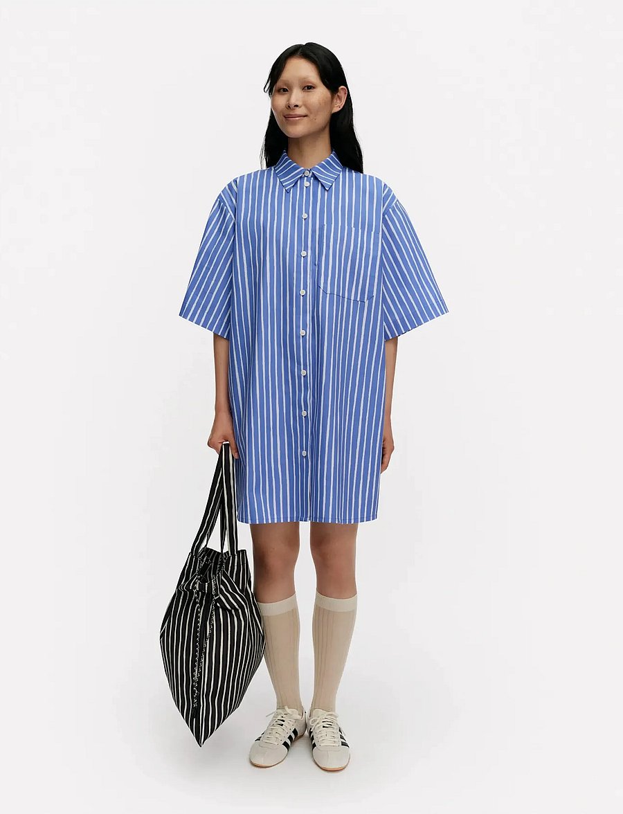 Marimekko - NIIDET PICCOLO - shirt dresses - blue, light blue - 0