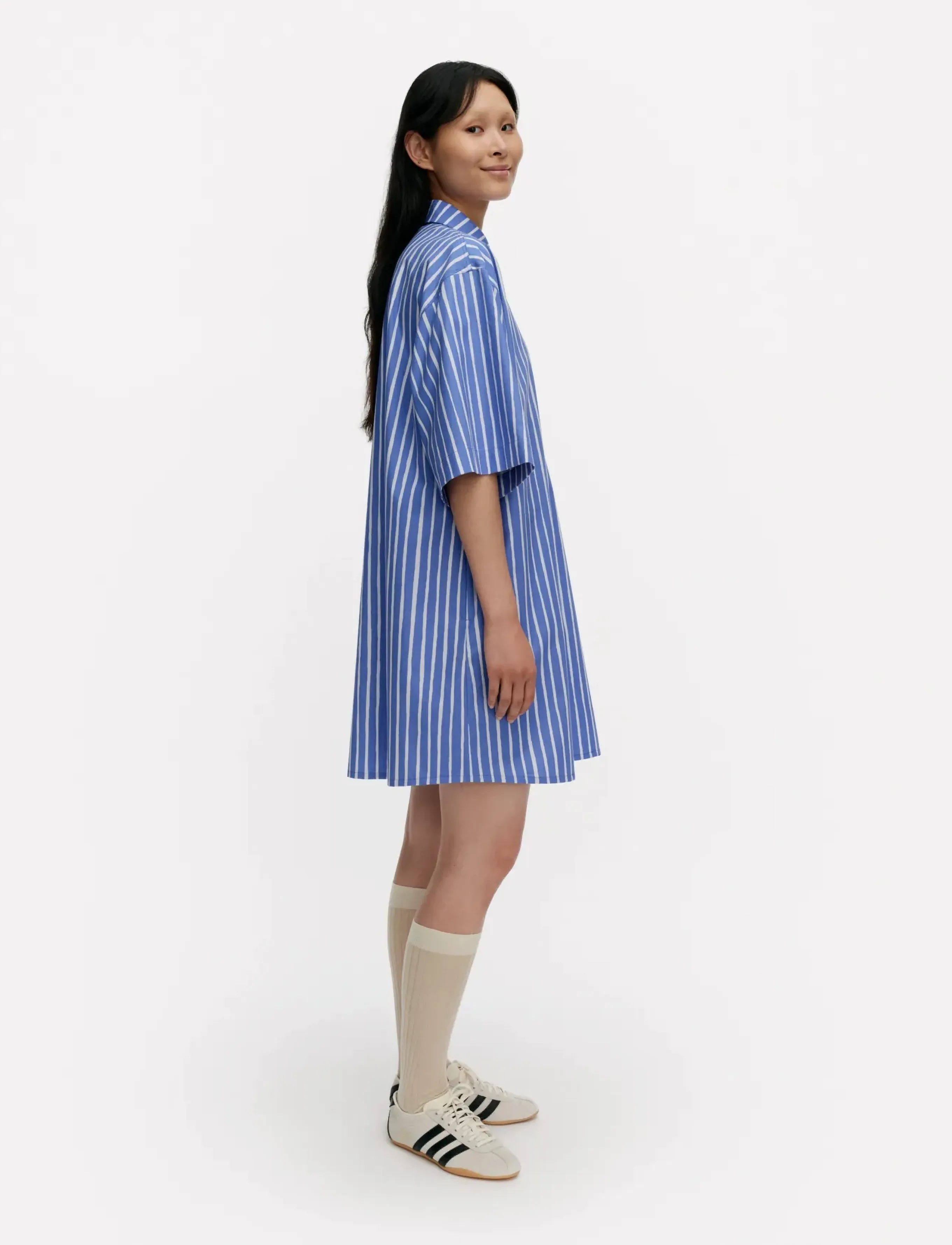 Marimekko - NIIDET PICCOLO - skjortklänningar - blue, light blue - 4