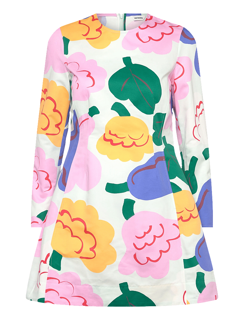 Marimekko - ILOINEN KUKASTA KUKKAAN - kurze kleider - light green, green, blue - 1