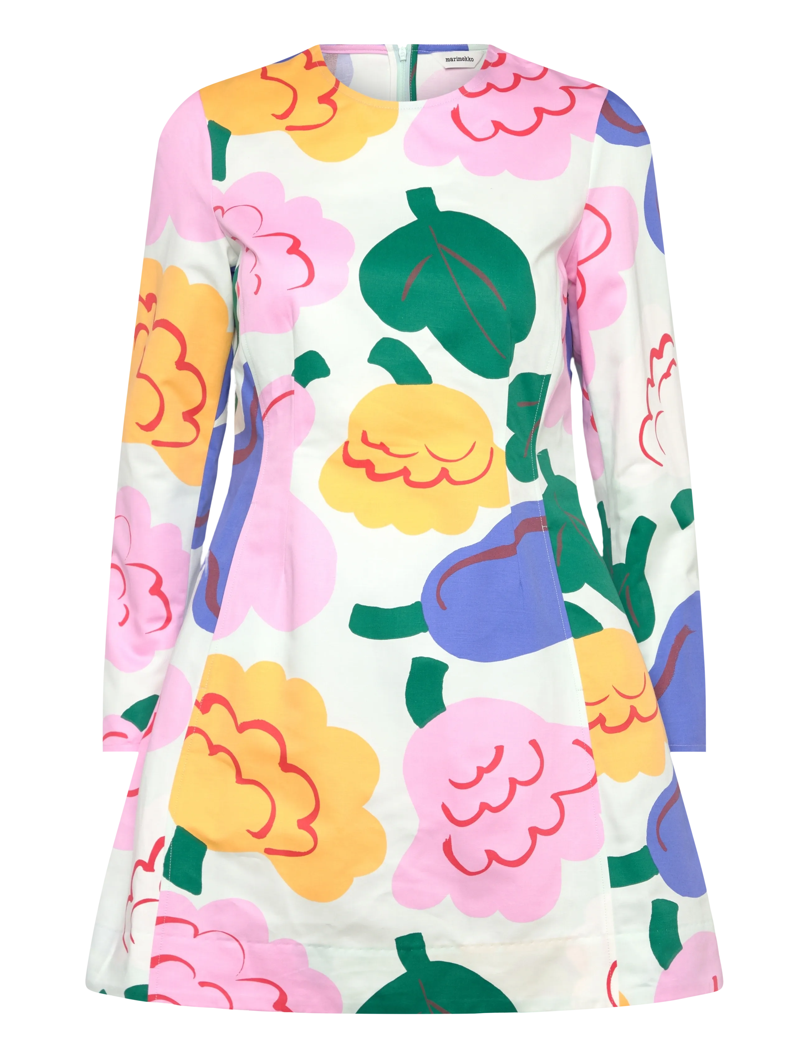 Marimekko ILOINEN KUKASTA KUKKAAN - Kjoler - LIGHT GREEN, GREEN, BLUE / multi