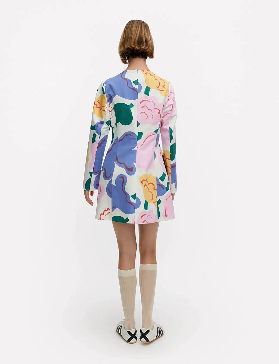 Marimekko - ILOINEN KUKASTA KUKKAAN - korta klänningar - light green, green, blue - 3
