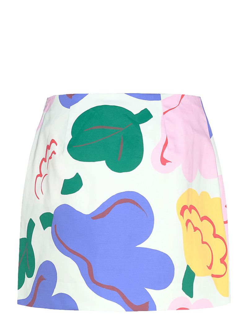 Marimekko - ILOITA KUKASTA KUKKAAN - kurze röcke - light green, green, blue - 2