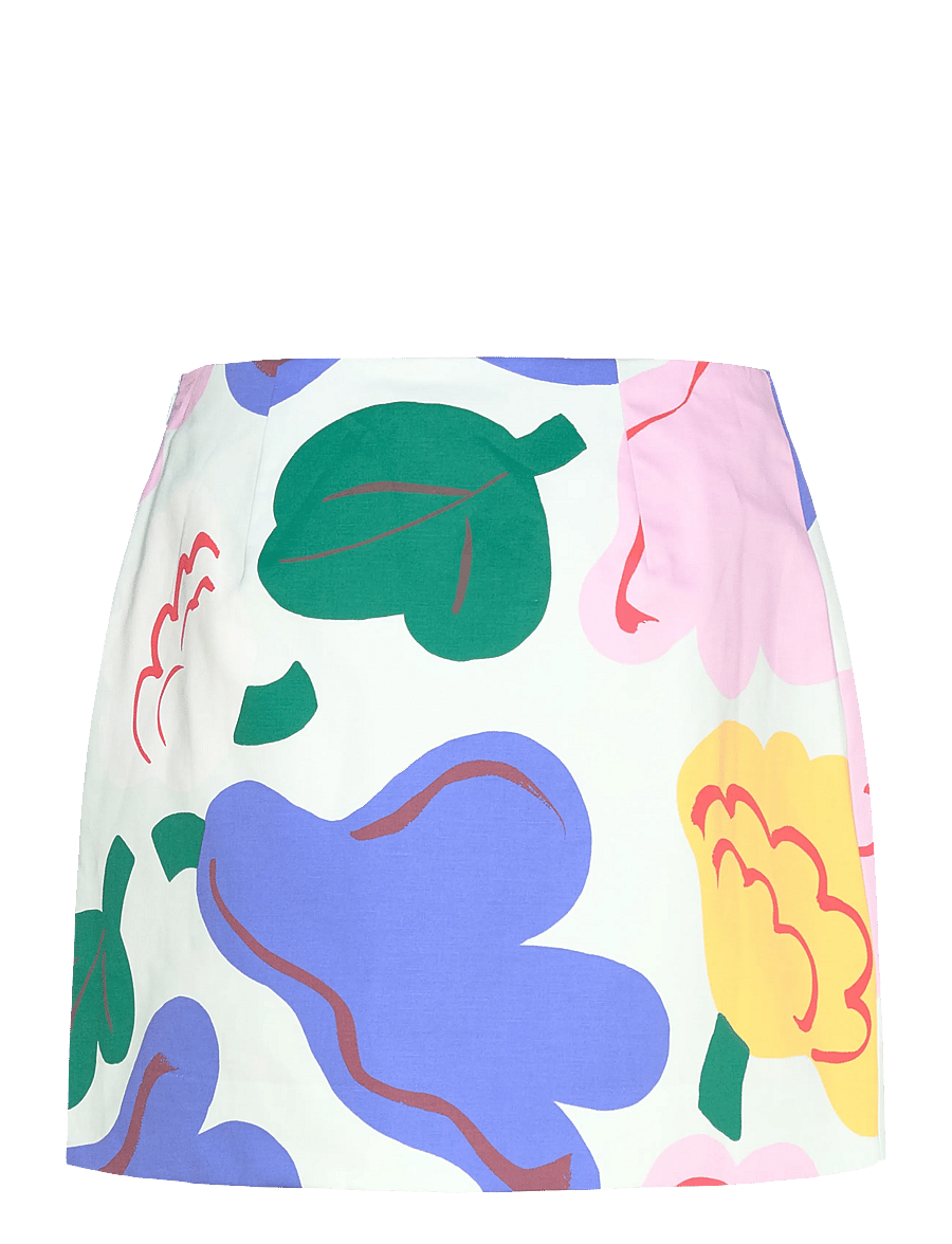 Marimekko - ILOITA KUKASTA KUKKAAN - stutt pils - light green, green, blue - 2