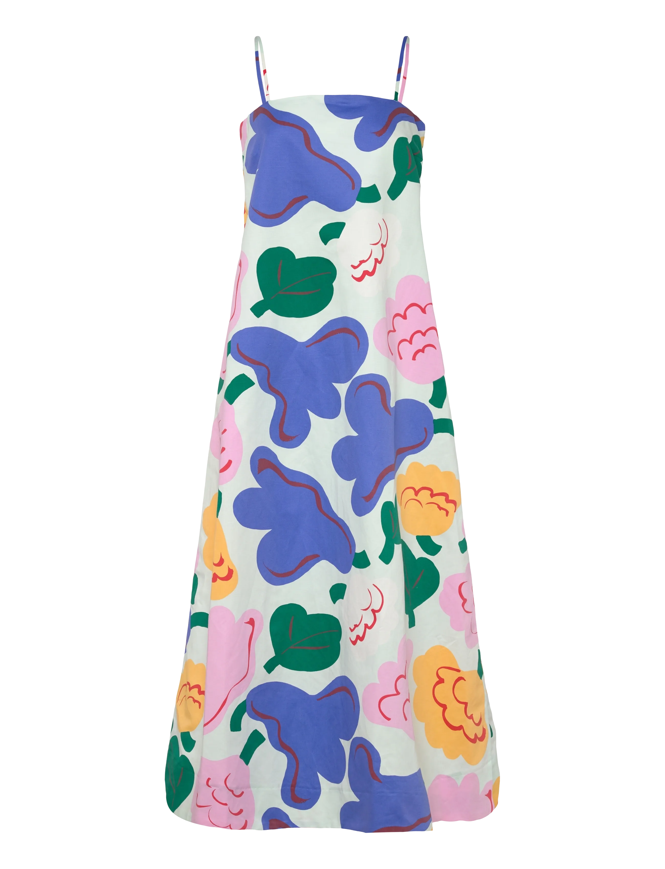 Marimekko HUVITTAA KUKASTA KUKKAAN - Kjoler - LIGHT GREEN, GREEN, BLUE / multi
