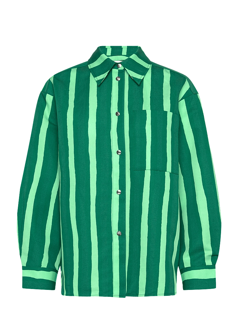 Marimekko - KOKOELMA PICCOLO - denim shirts - green, light green - 1