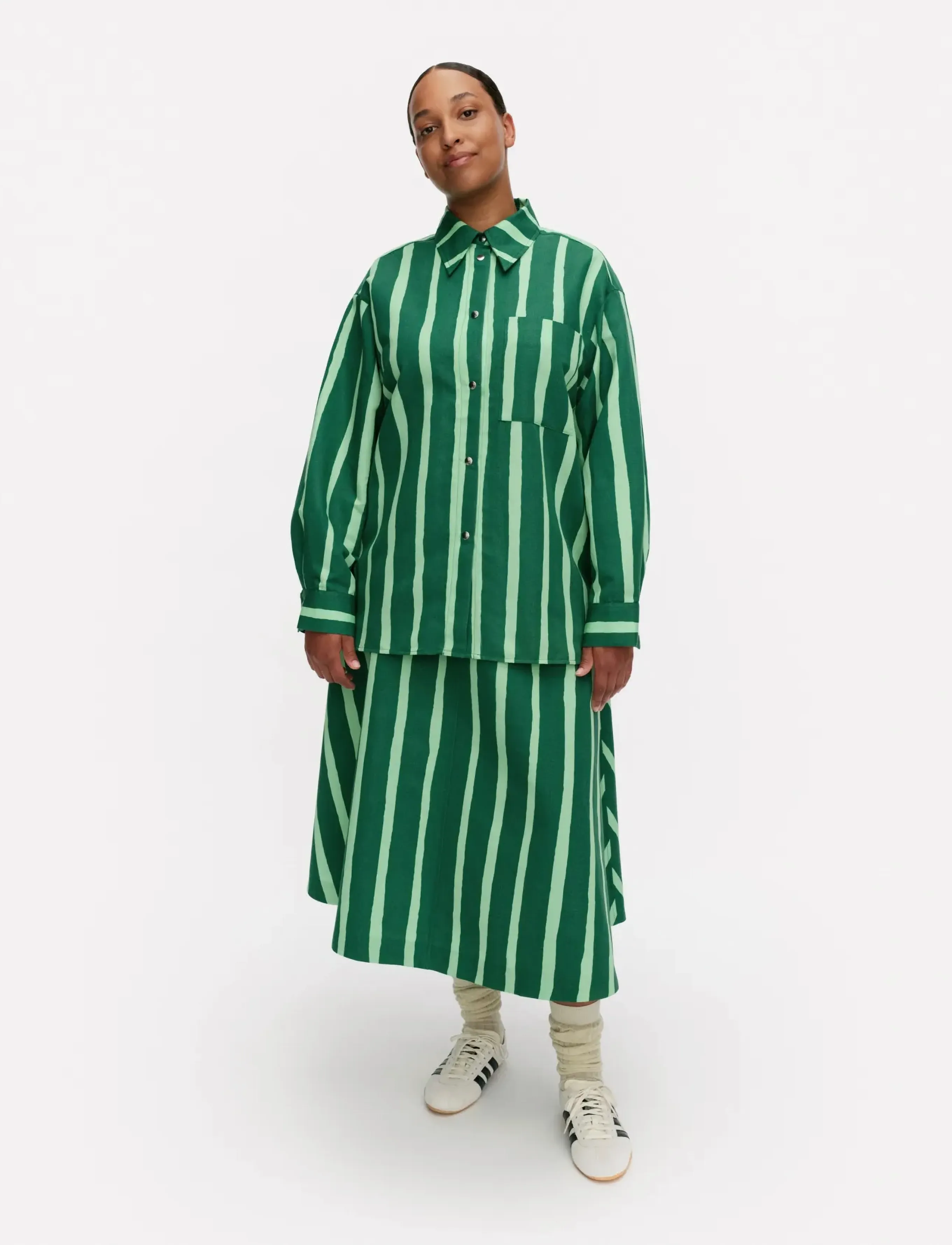 Marimekko Kokoelma Piccolo, 34, Green, Skjorter > Langærmede, Dame
