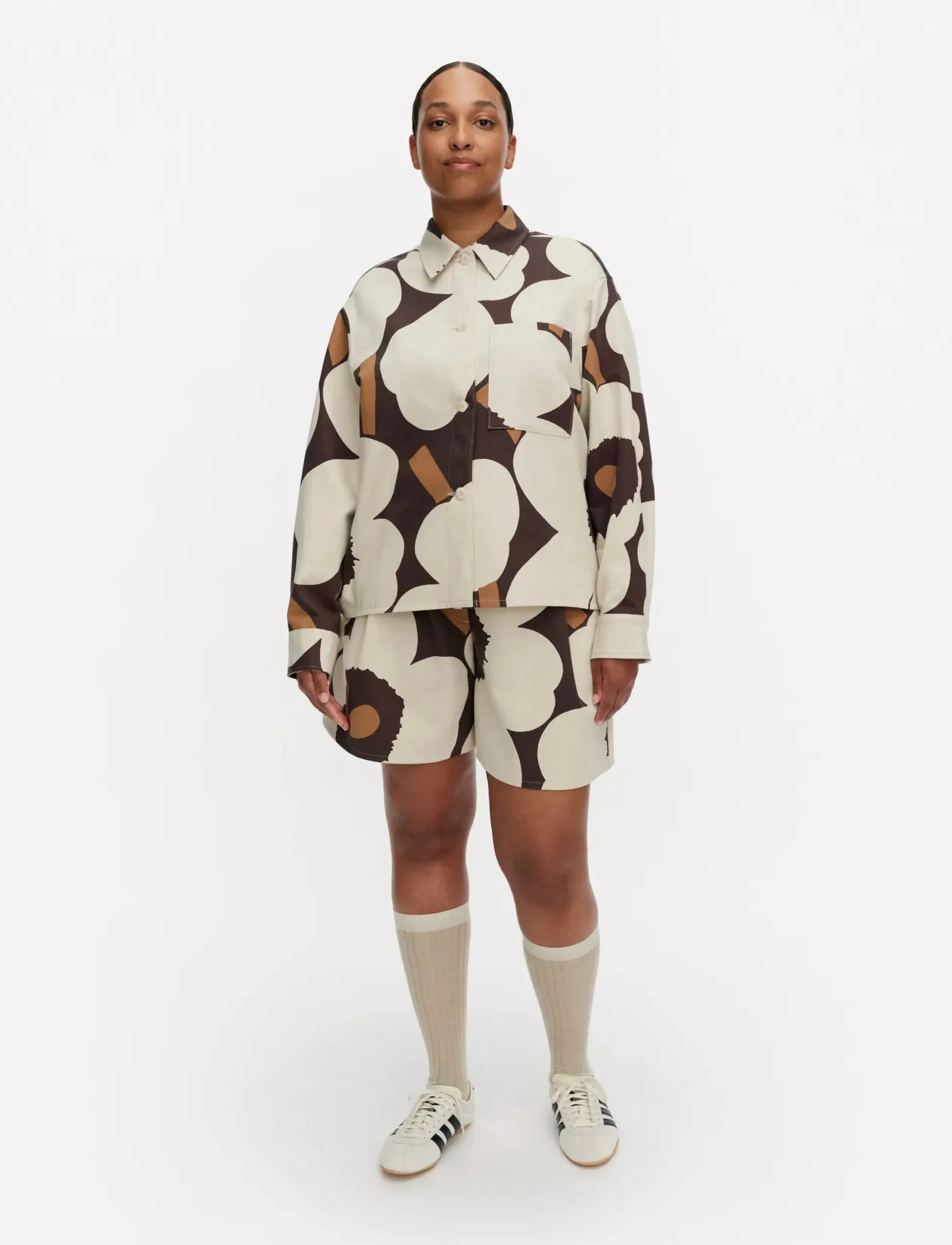 Marimekko PILKKOA UNIKKO - Jakker & Frakker - LIGHT BEIGE, BLACK, BROWN / beige
