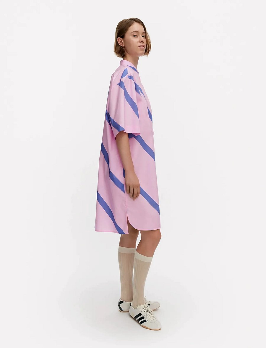 Marimekko - PIHALLA BASSO - midi dresses - blue, pink - 4