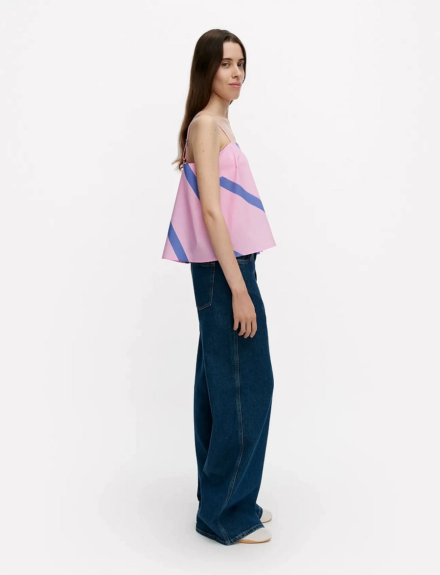 Marimekko - PUISTO BASSO - Ärmellose tops - blue, pink - 4
