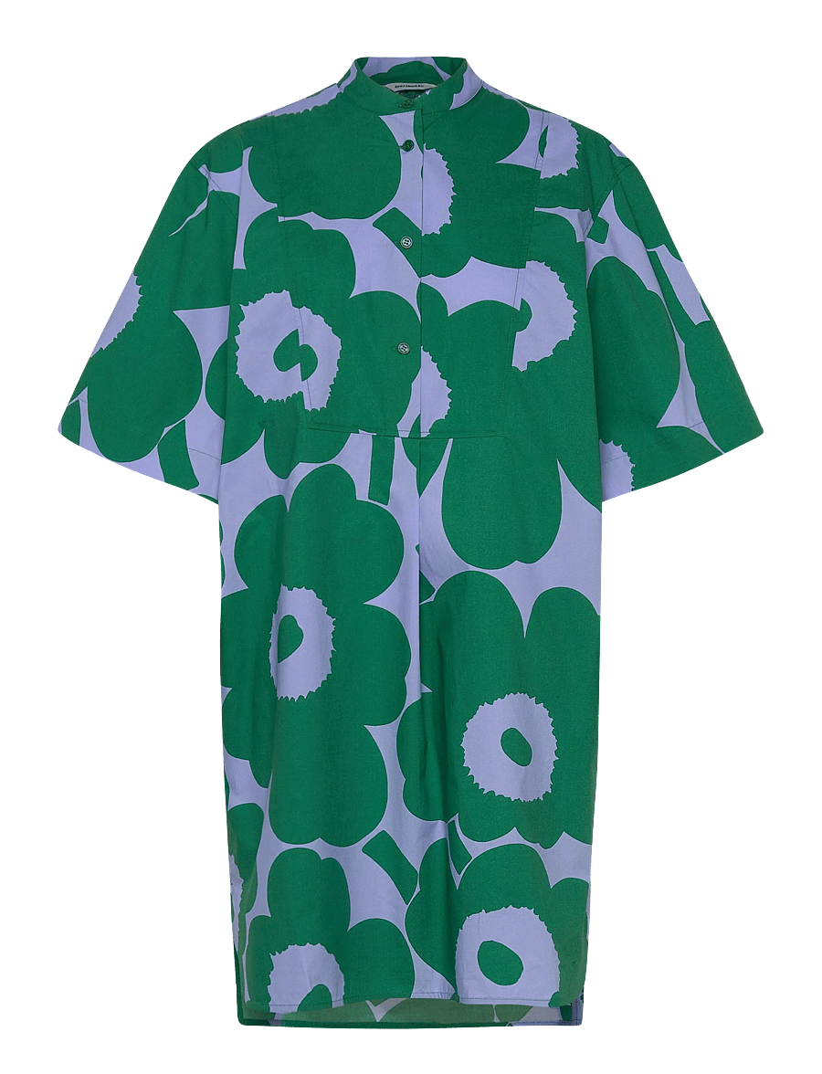 Marimekko - PIHALLA UNIKKO - midi-kleider - blue, green - 1