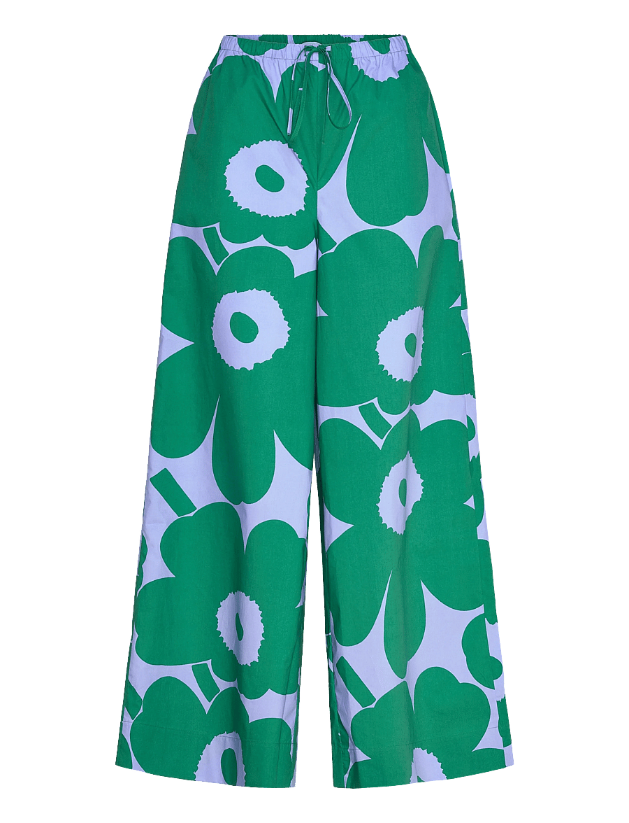 Marimekko - PUOTI UNIKKO - vida byxor - blue, green - 1