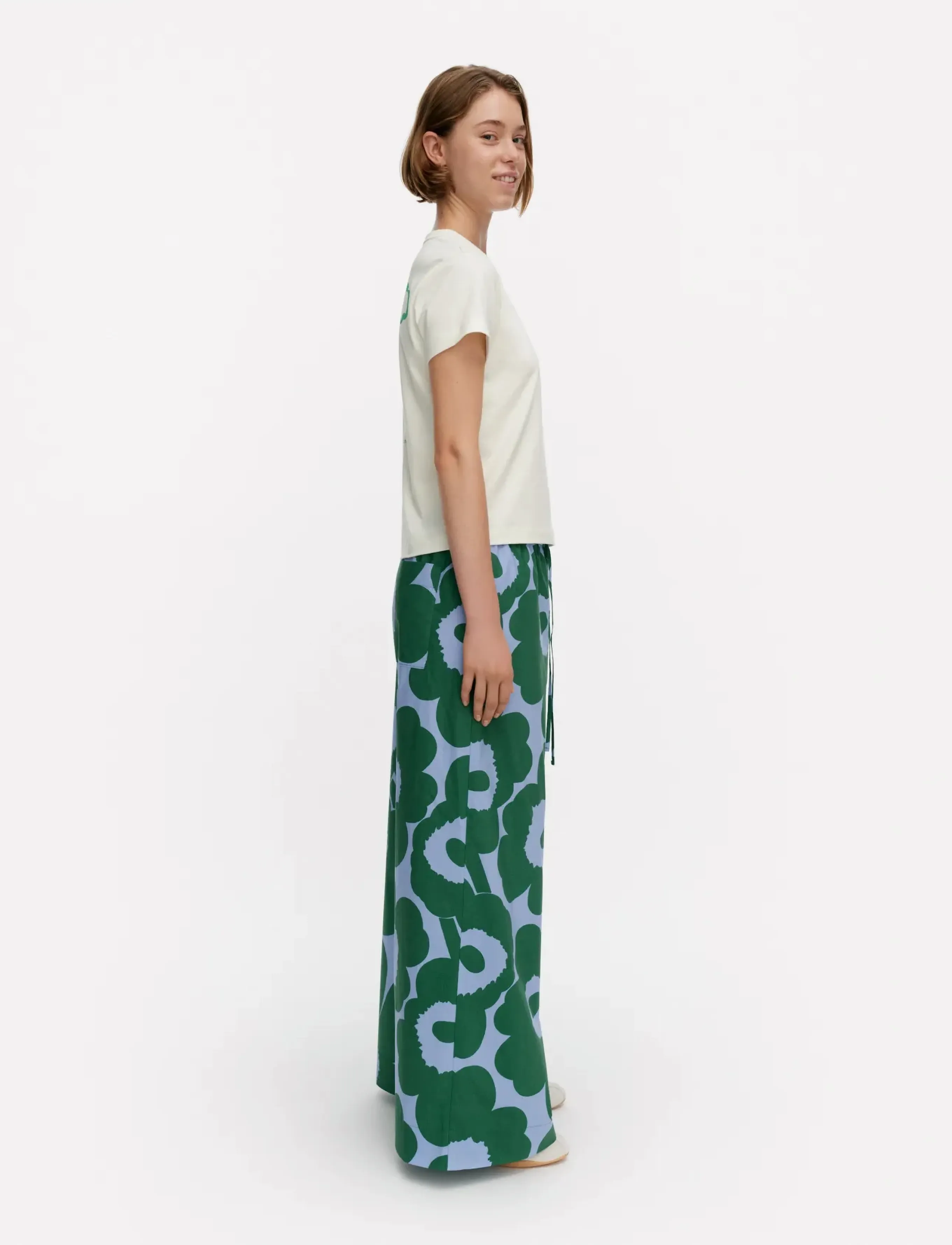 Marimekko - PUOTI UNIKKO - vida byxor - blue, green - 4