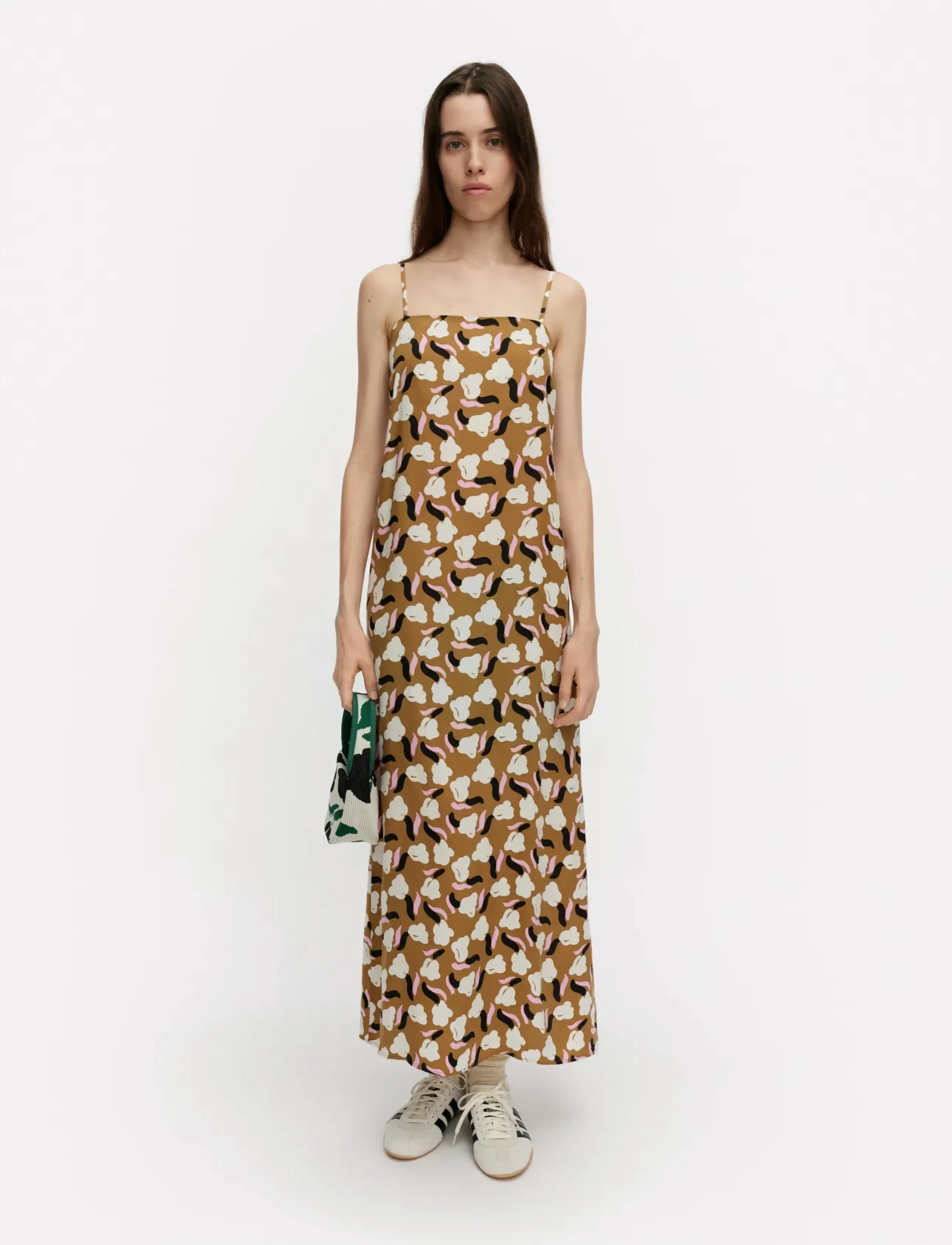 Marimekko PYÖRÄHDYS LEMMITTY - Kjoler - BEIGE, OFF WHITE, PINK / brown