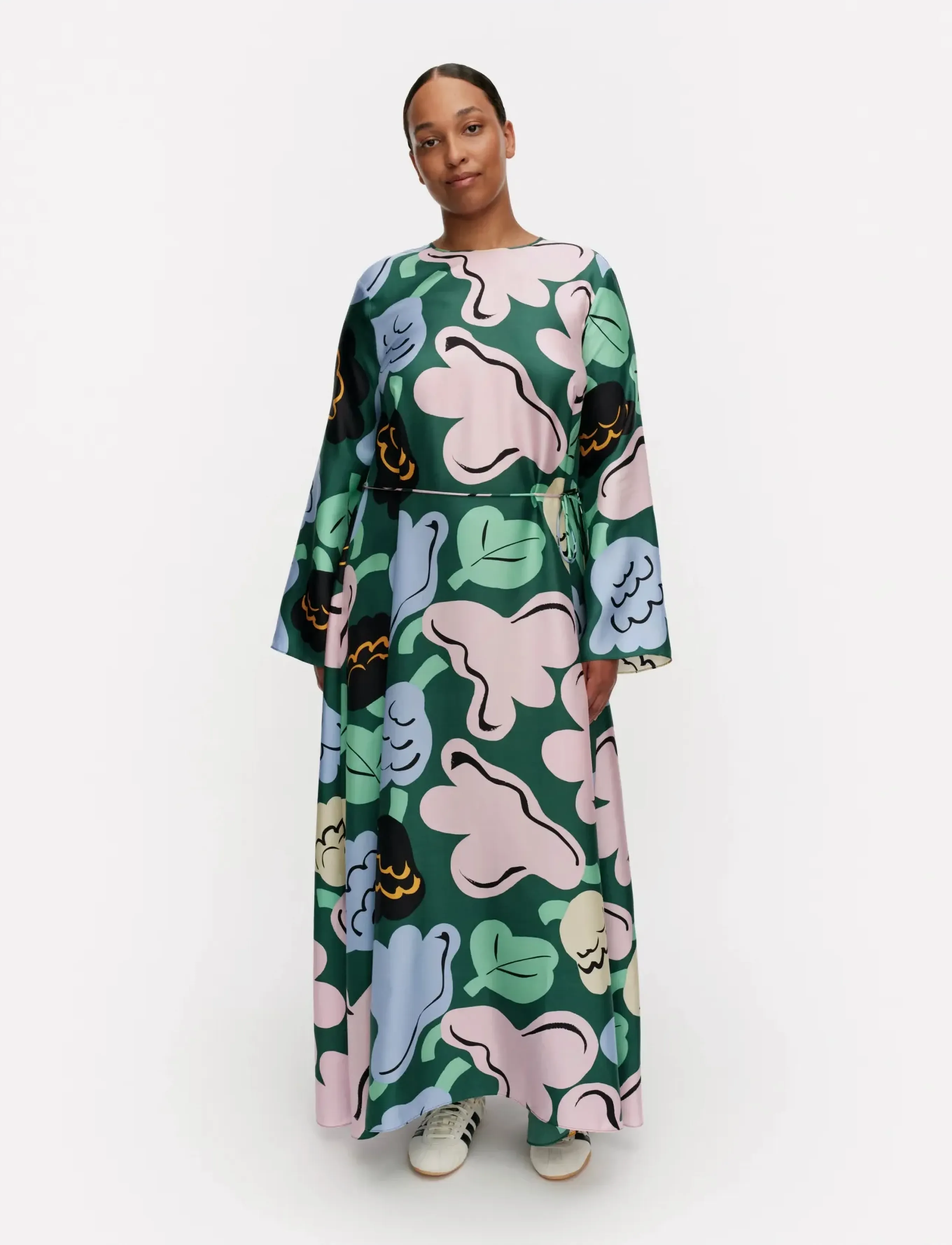 Marimekko KAUNISTA KUKASTA KUKKAAN - Kjoler - GREEN, GREEN, PINK / green