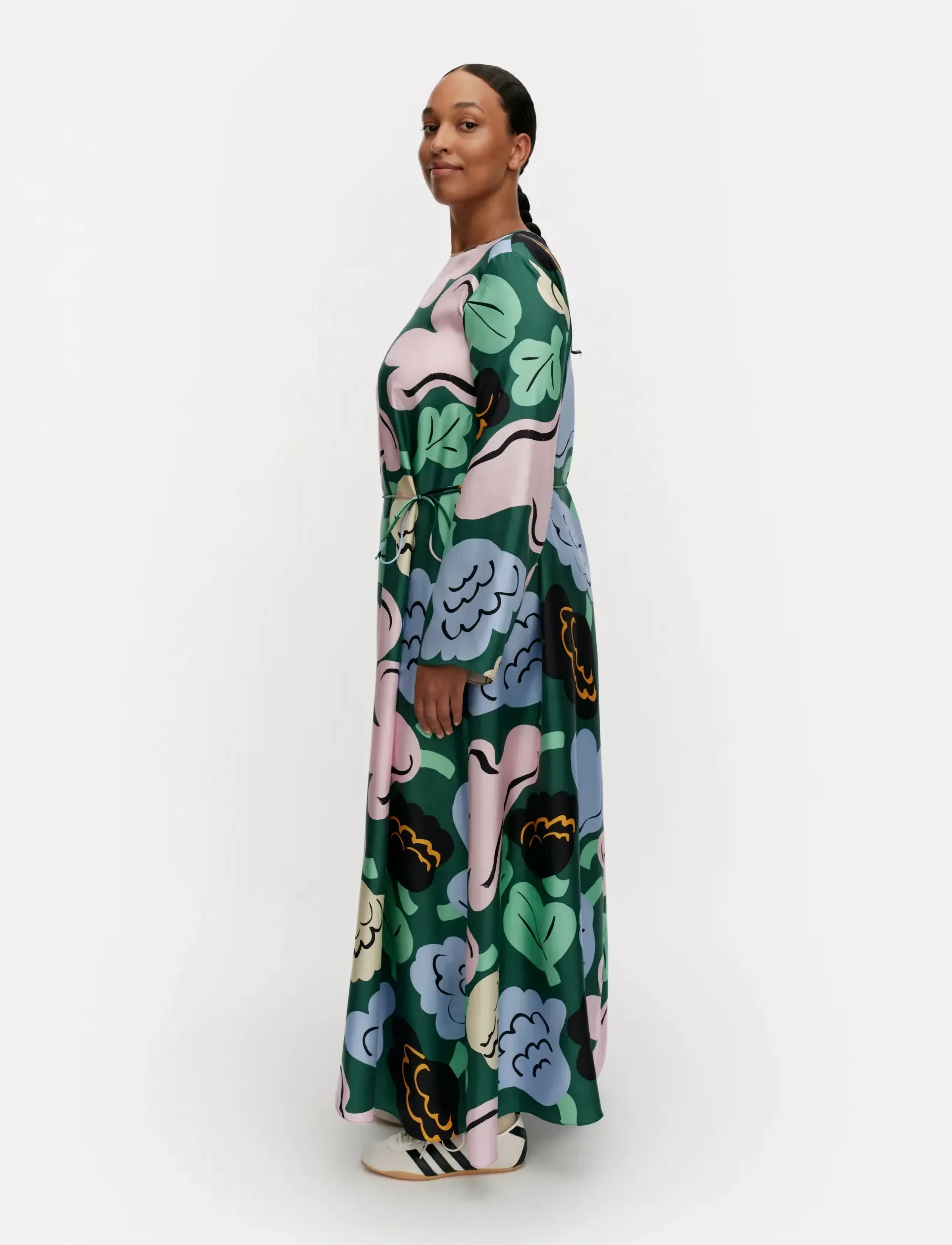 Marimekko - KAUNISTA KUKASTA KUKKAAN - green, green, pink - 4