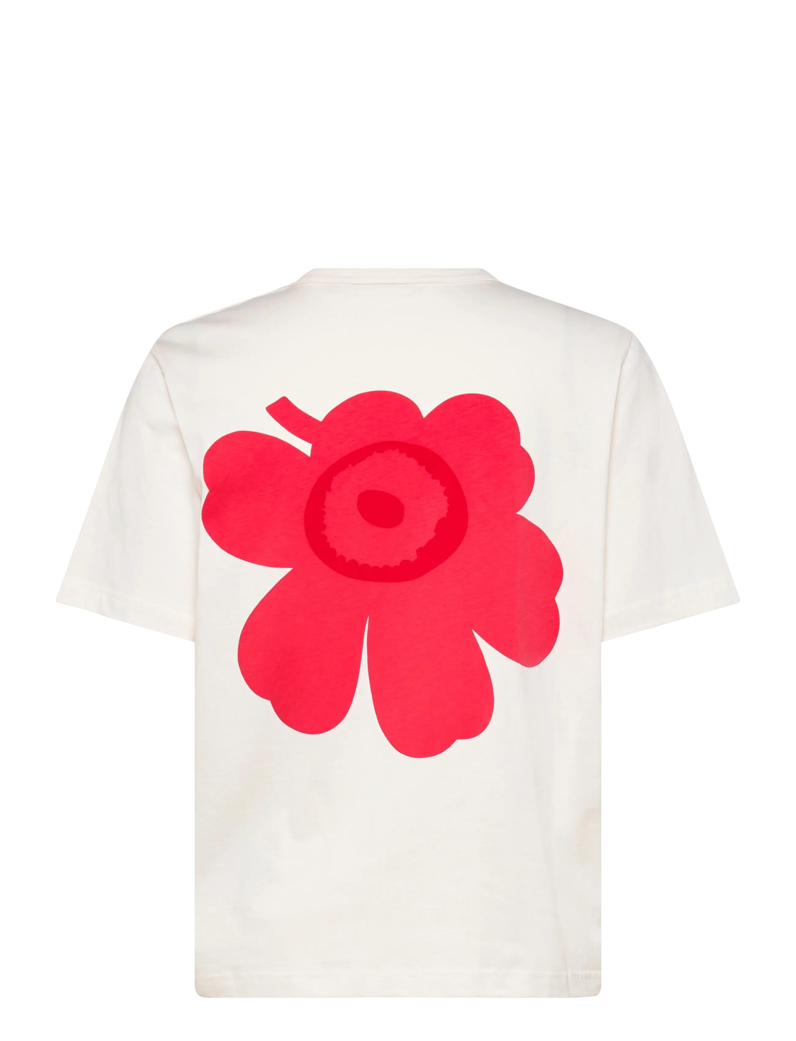 Marimekko - ERNA UNIKKO PLACEMENT - t-shirts - off white, red - 2