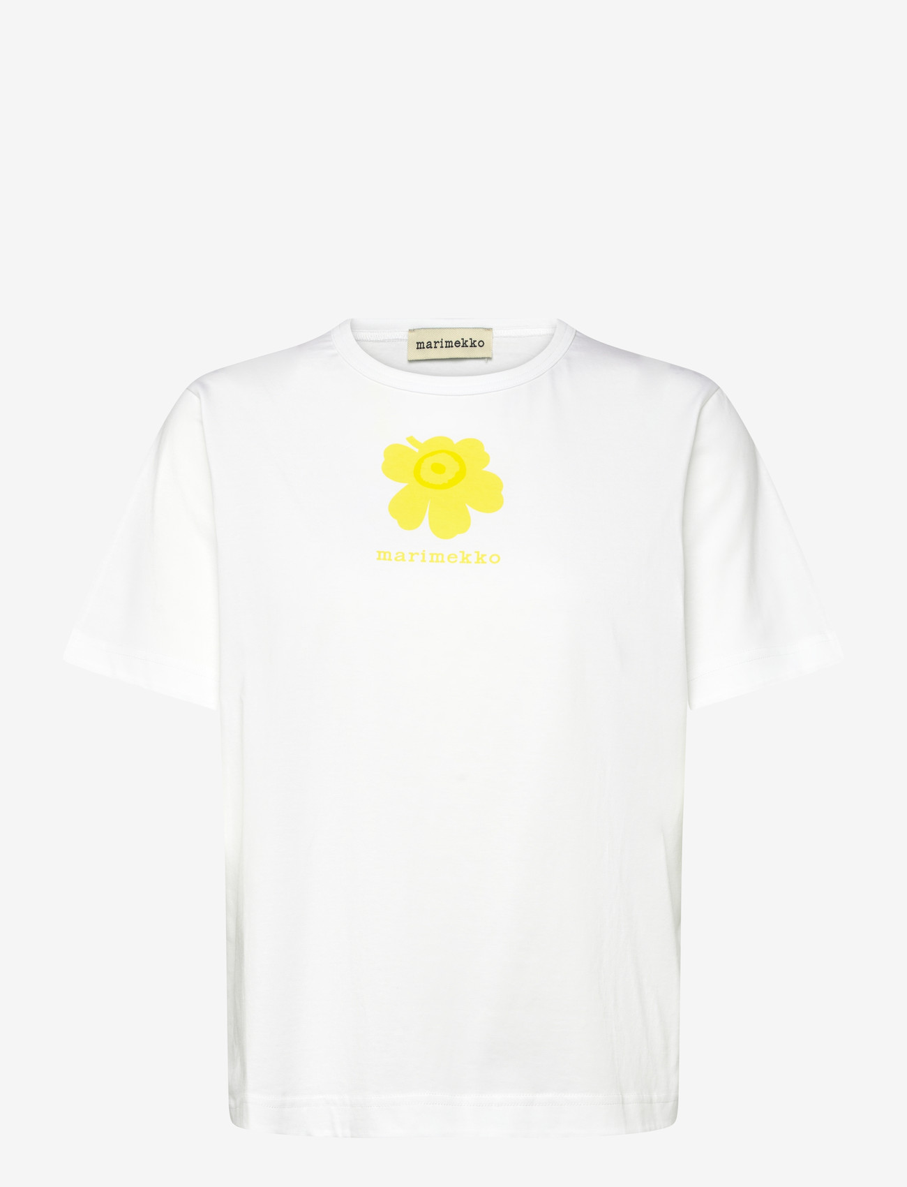Marimekko - ERNA UNIKKO PLACEMENT - t-shirts - white, yellow - 1
