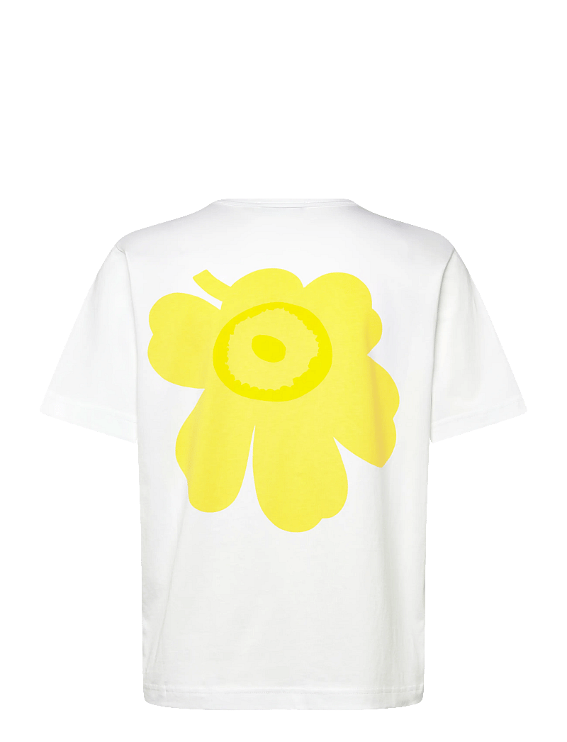 Marimekko - ERNA UNIKKO PLACEMENT - t-shirts - white, yellow - 2