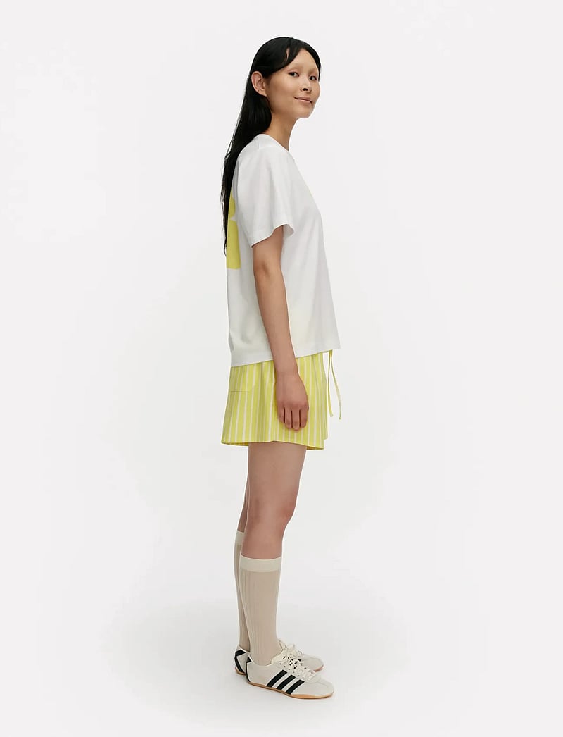 Marimekko - ERNA UNIKKO PLACEMENT - t-shirts - white, yellow - 4