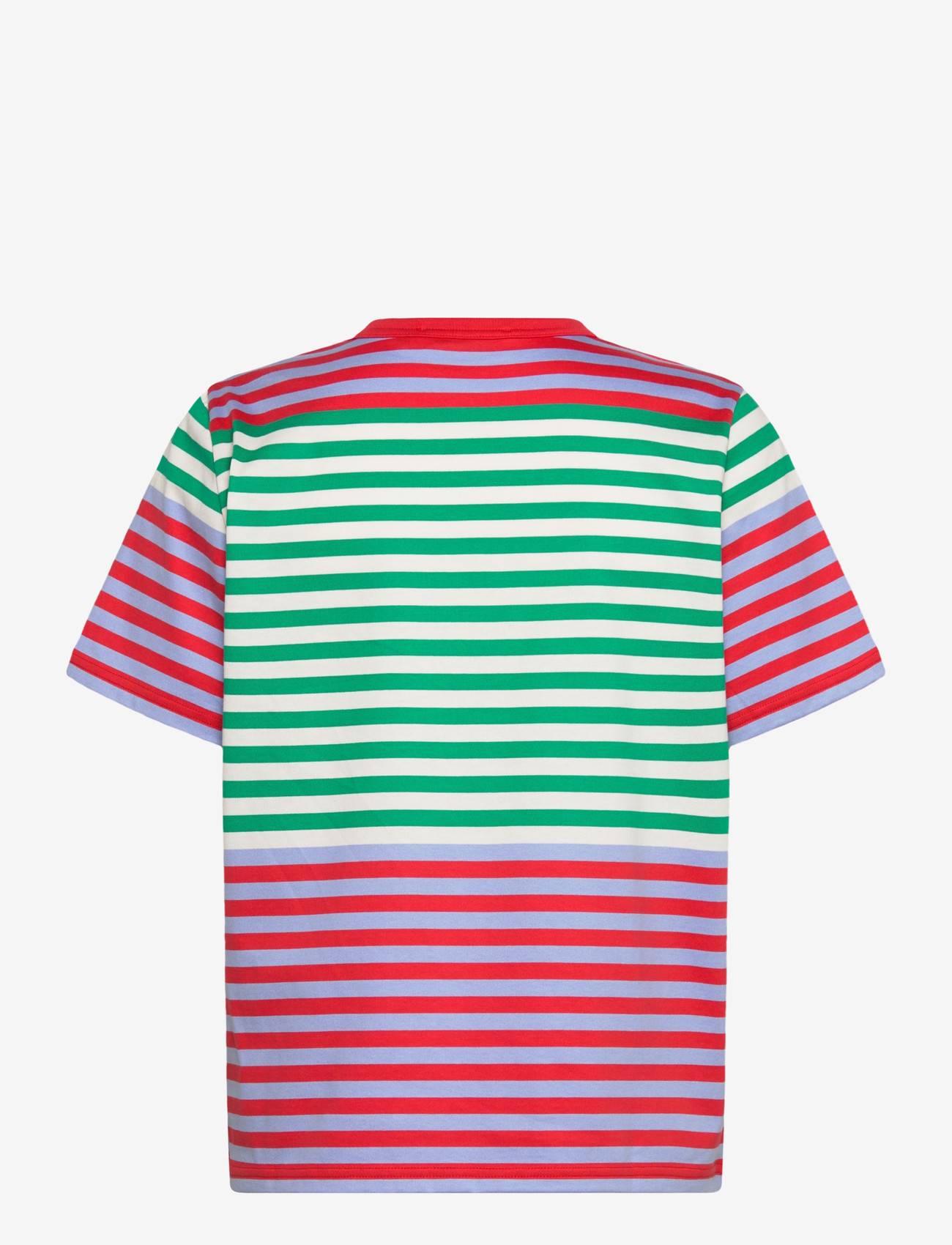 Marimekko - TASARAITA UNIKKO SS - t-shirts - red, blue, off white, green - 2