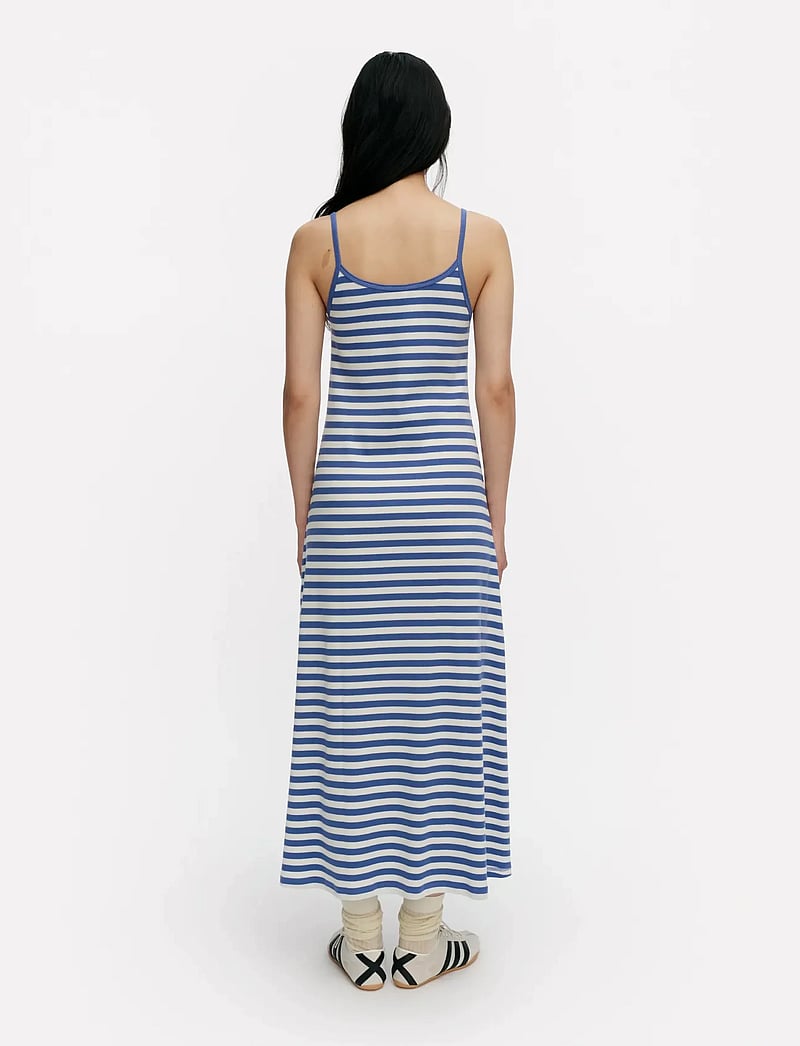 Marimekko - LAULAA TASARAITA UNIKKO - maxi sukienki - blue, off white - 3