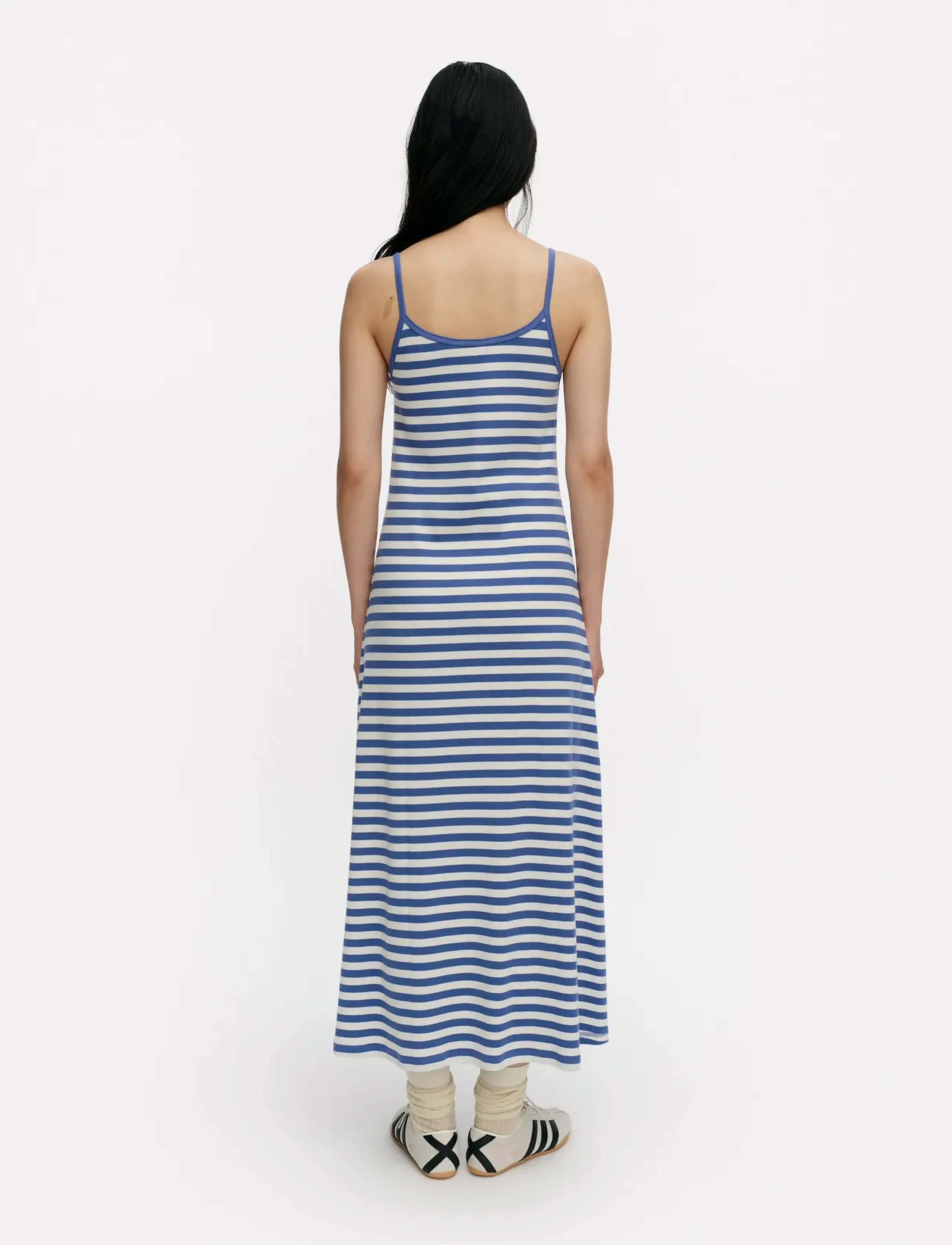 Marimekko - LAULAA TASARAITA UNIKKO - maxi dresses - blue, off white - 3